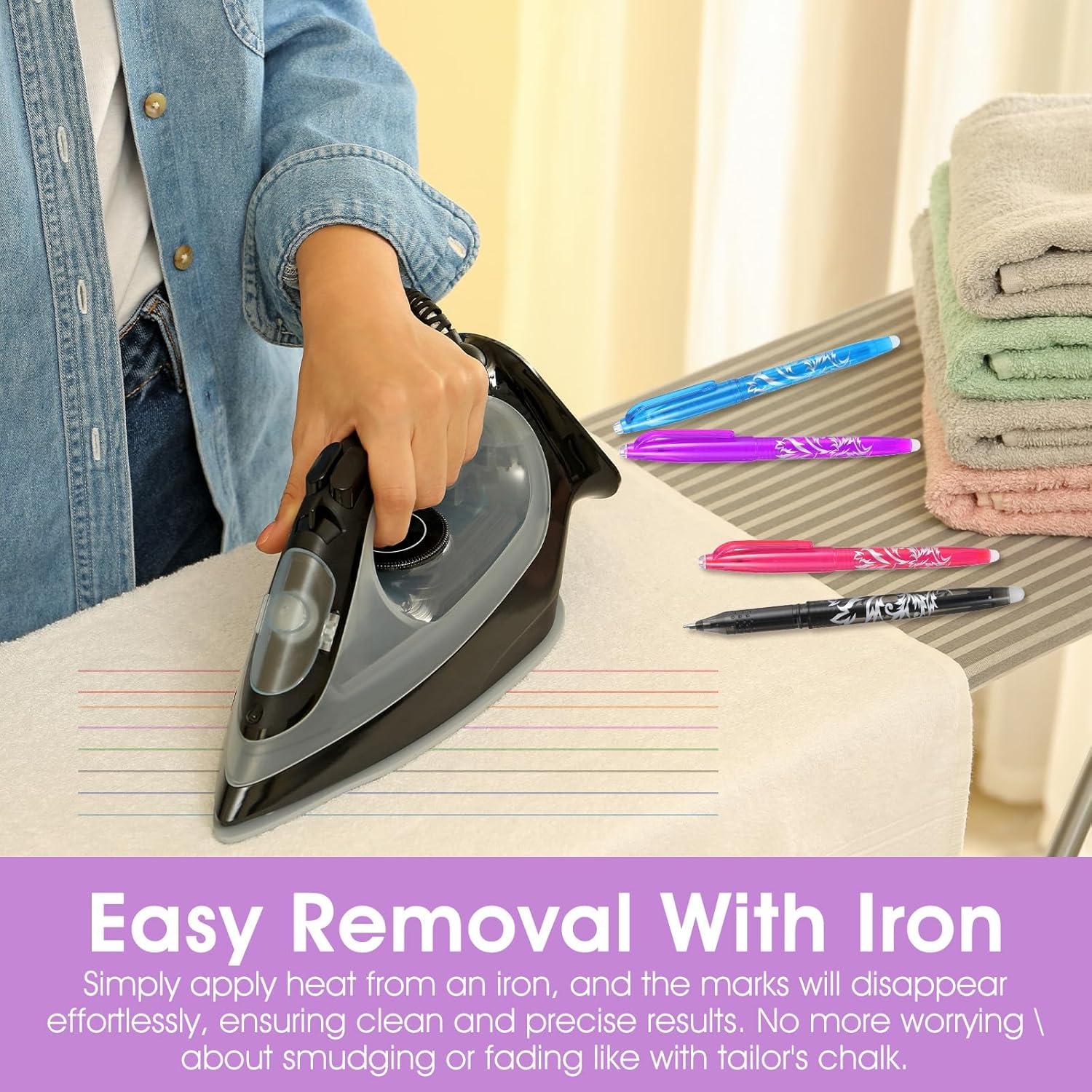 8 Bolígrafos Borrables por Calor para Tela WY Lighting