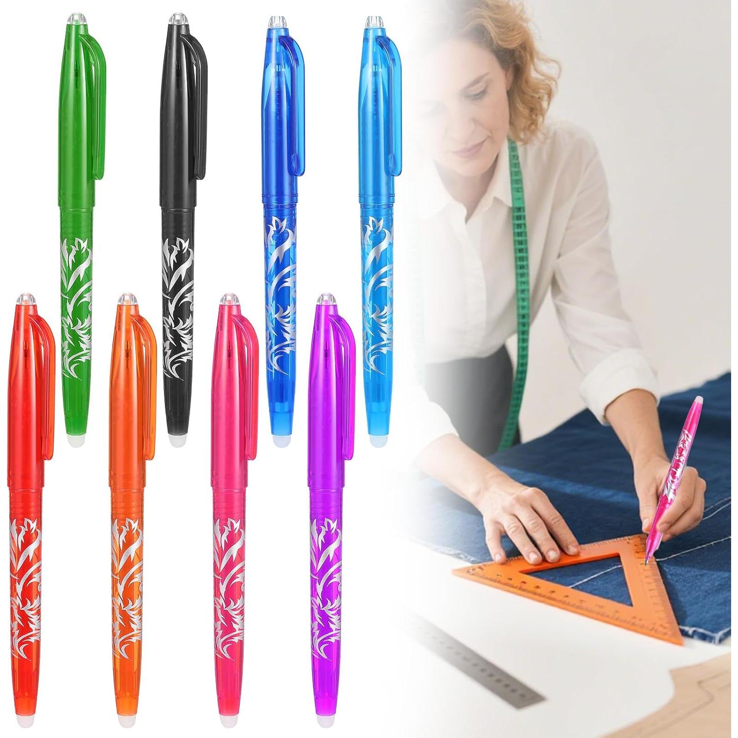 8 Bolígrafos Borrables por Calor para Tela WY Lighting