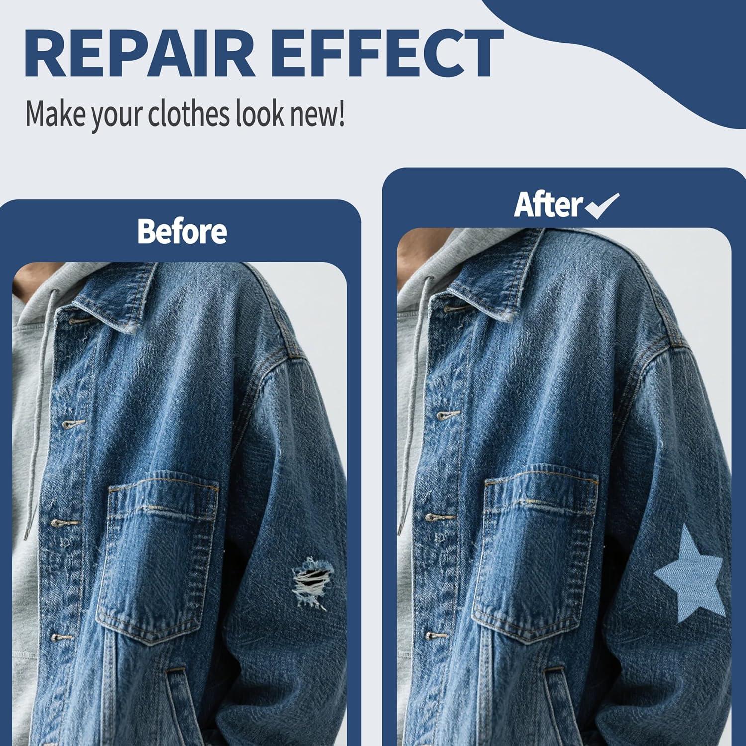 Parche Termoadhesivo DREAHLIFE 7.62x10.41cm Azul y Negro