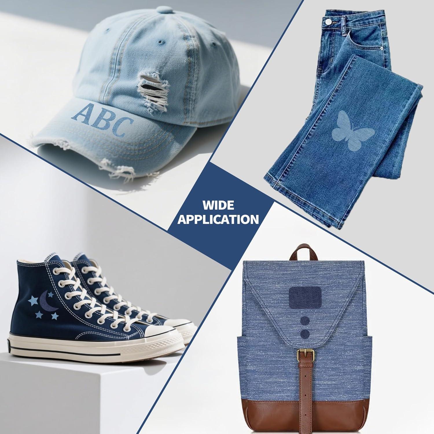 Parche Termoadhesivo DREAHLIFE 7.62x10.41cm Azul y Negro