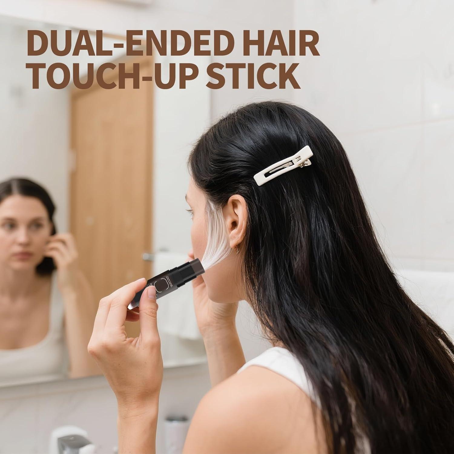 Polvo Retocar Raíces Gowwim 11.83g Marrón Oscuro, Resistente al Agua