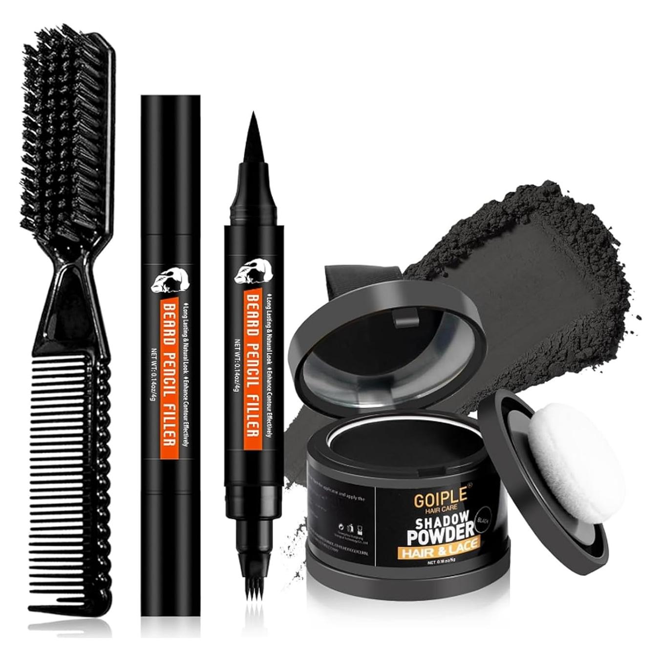 Lápiz Rellenador de Barba WOZUTUNT con Punta Micro-Fork 4 en 1