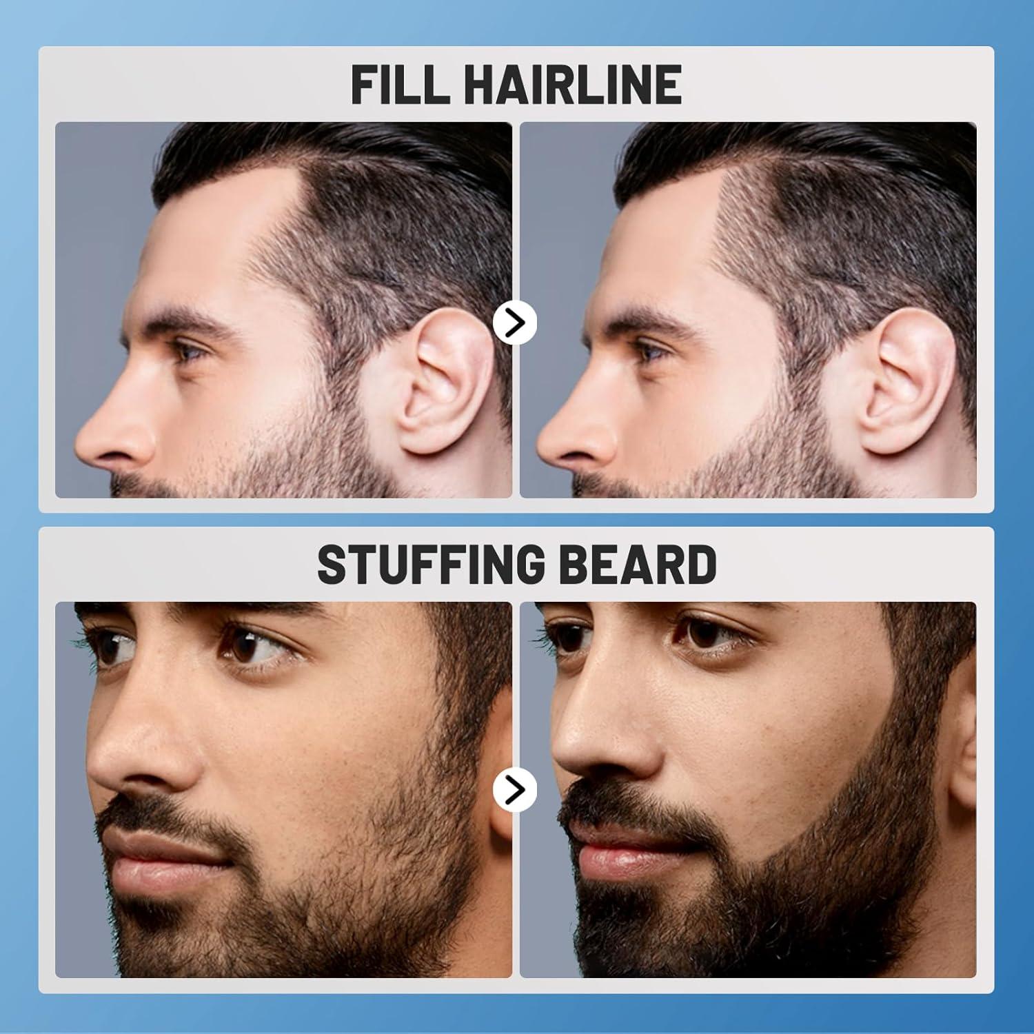 Lápiz Rellenador de Barba WOZUTUNT con Punta Micro-Fork 4 en 1