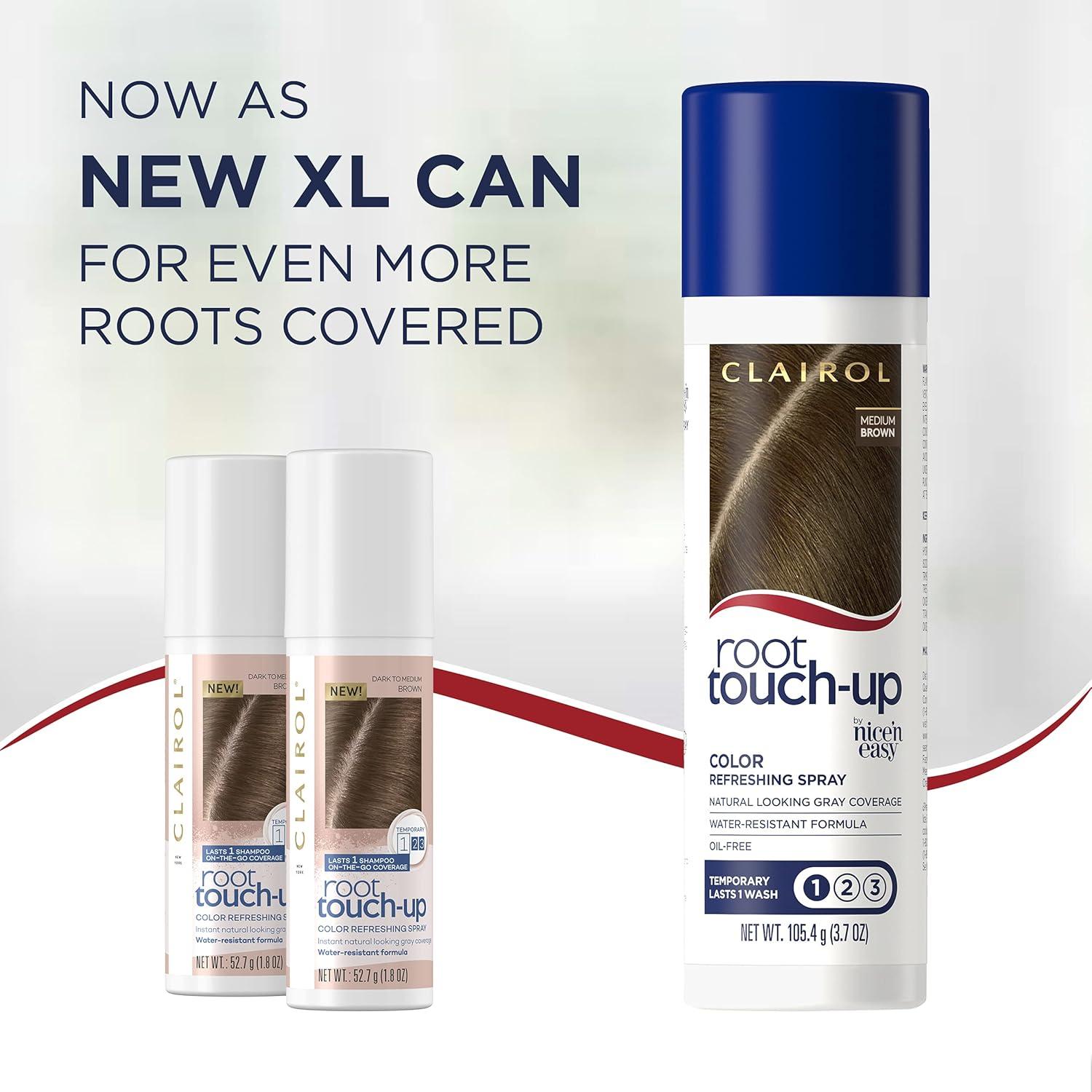 Spray Temporal Clairol Root Touch-Up Marrón Medio - 2 Paquetes