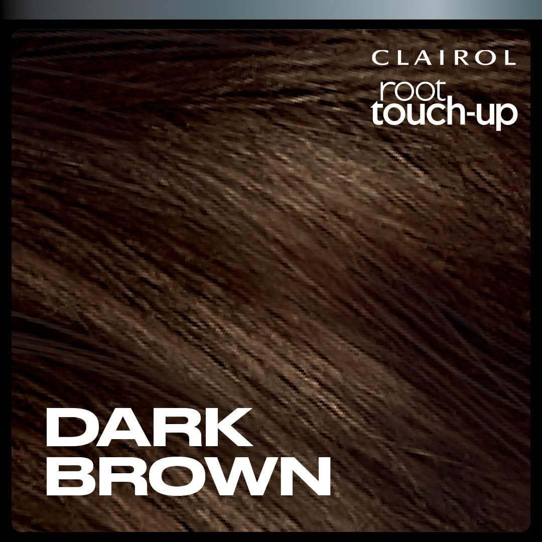 Clairol Raíz Toque-Up Color + Volumen Spray 2-en-1 Marrón Oscuro