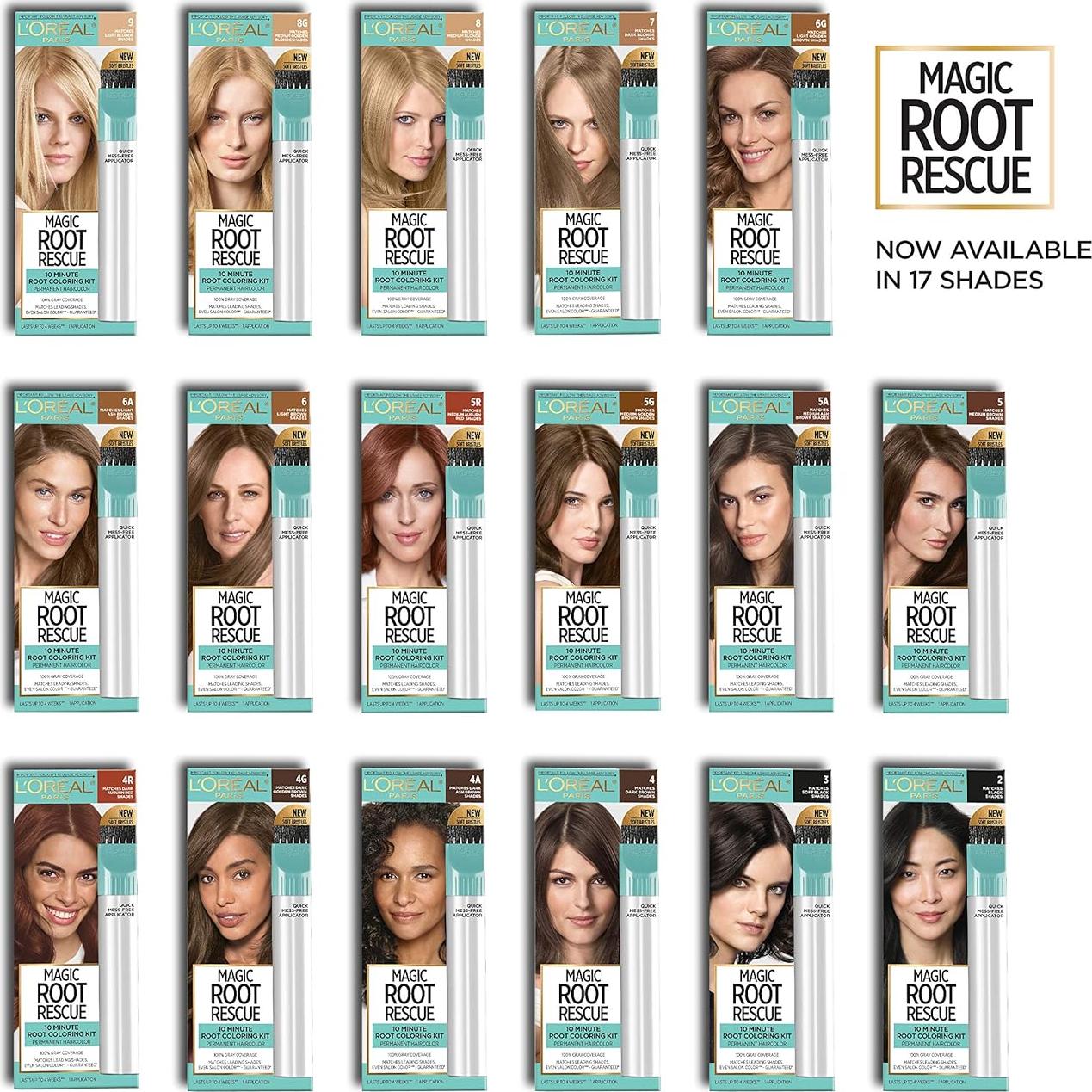Kit Coloración Permanente Raíces L'Oreal Magic Root 2 Unidades 8G