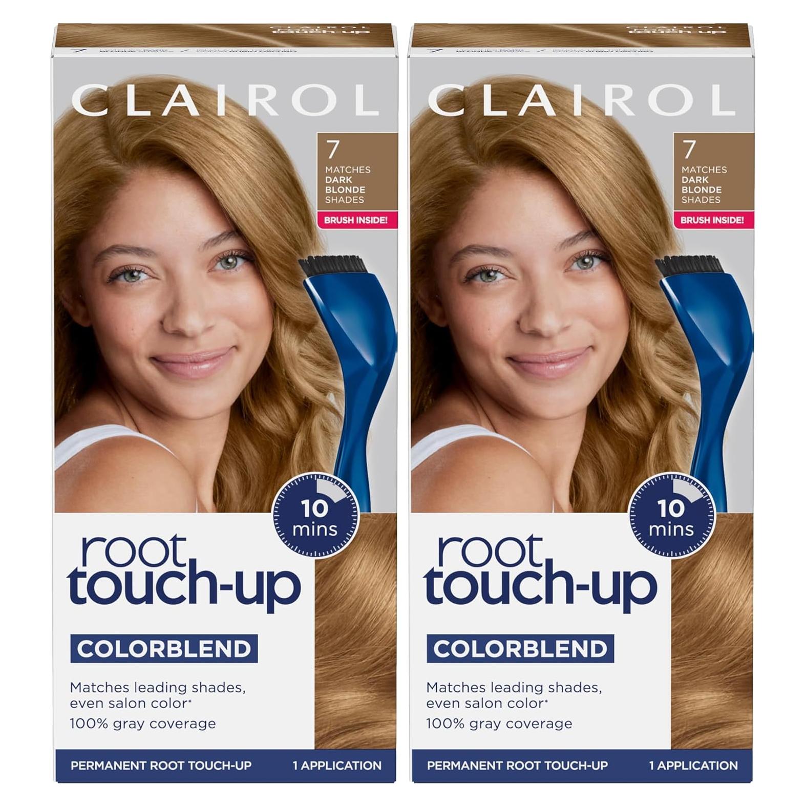 Tinte Permanente Clairol Nice'n Easy 7 Rubio Oscuro - Paquete de 2