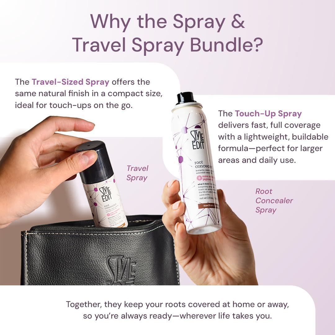 Duo Corrector de Raíces Estilo Edit Rubio Claro - Tamaño Viaje y Completo