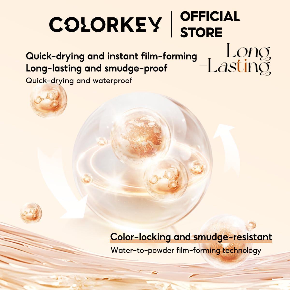 Bolígrafo de Cejas COLORKEY 3D Marrón Suave Doble Punta