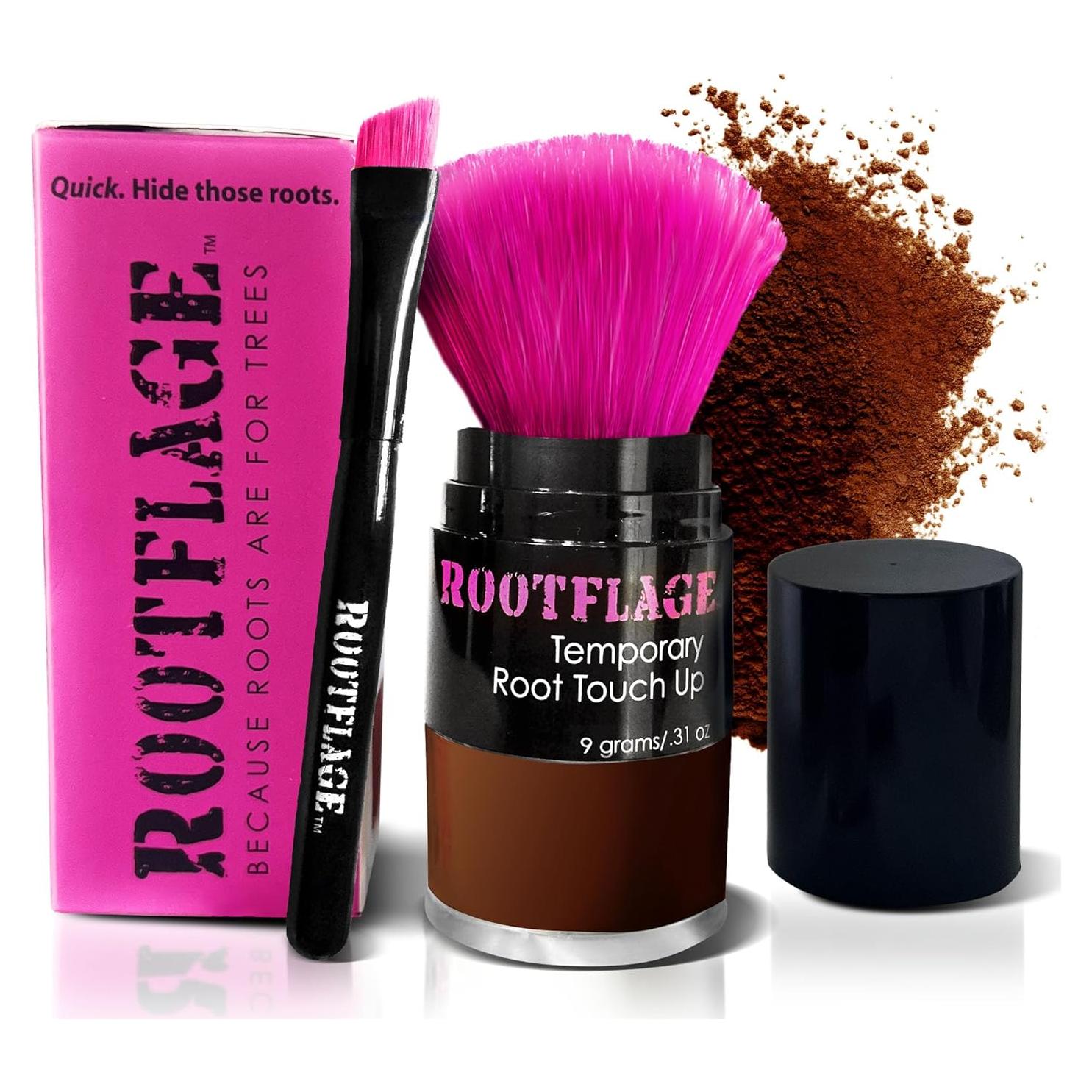 Rootflage Retoque de Raíces Polvo Cobre Oscuro 68g - Cobertura Instantánea