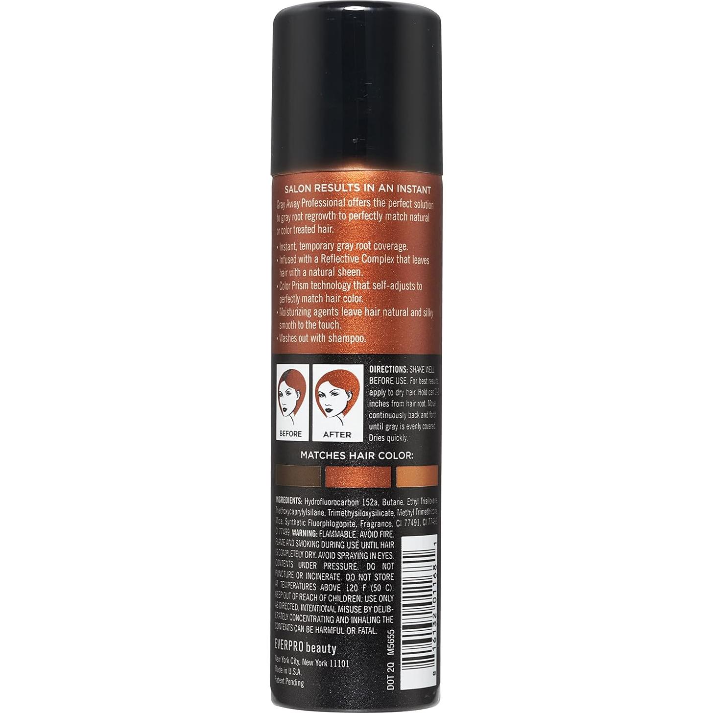 Corrector de Raíces Gray Away Pro - Marrón Medio 56.7 g