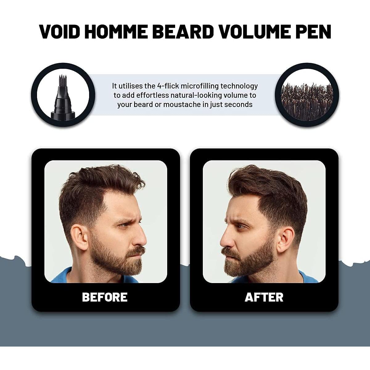 Rellenador de Barba VOID Homme - Lápiz Impermeable Negro