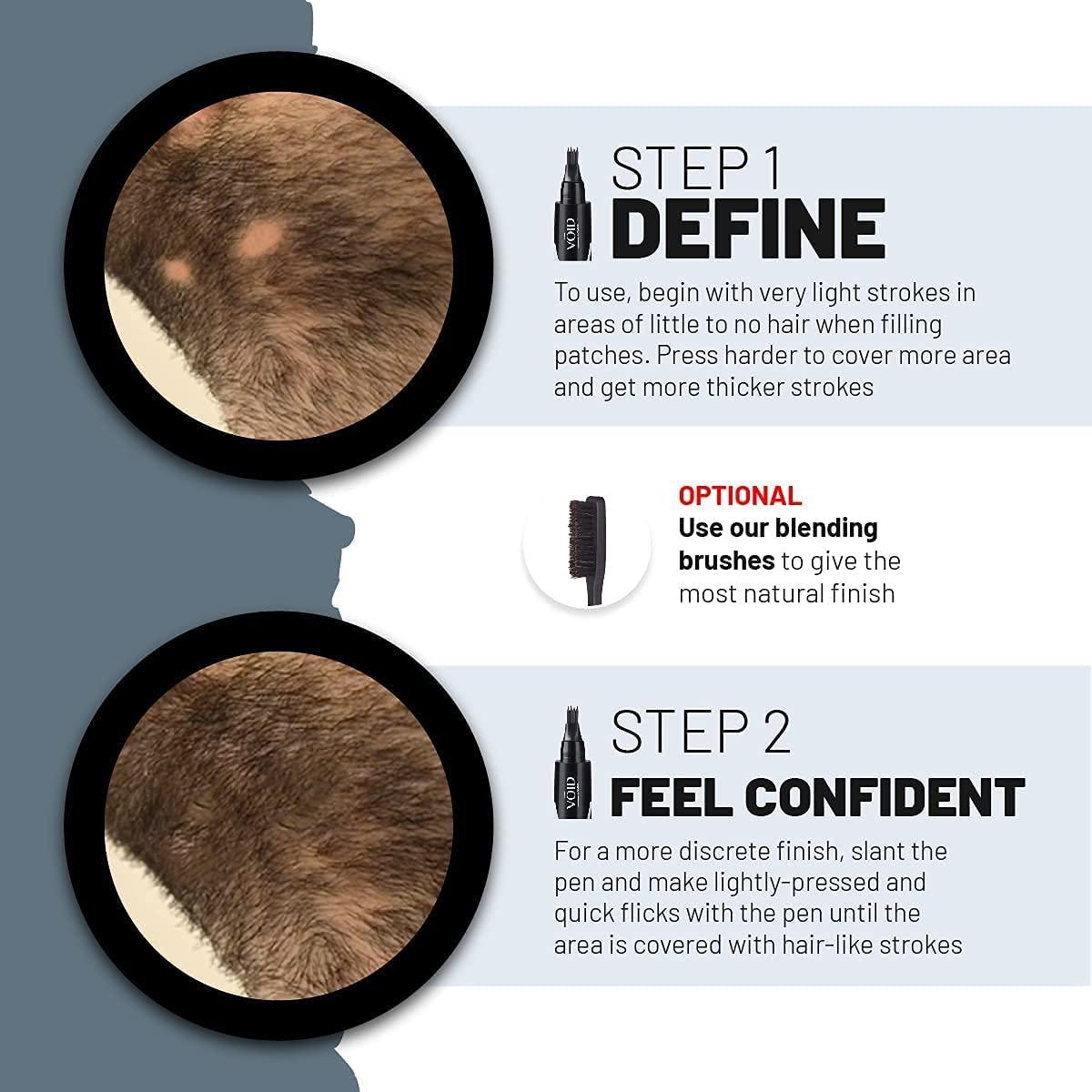 Rellenador de Barba VOID Homme - Lápiz Impermeable Negro