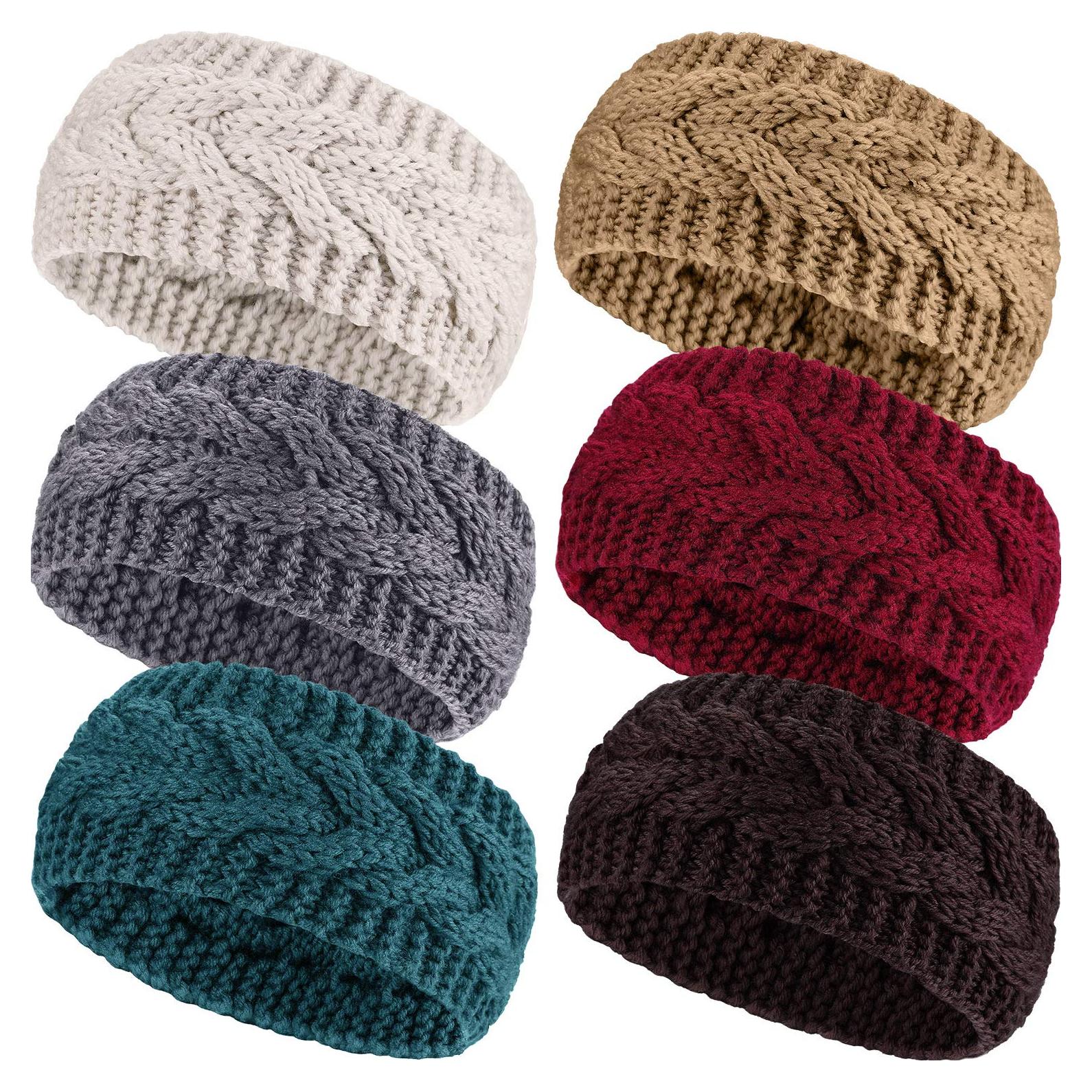 Diademas de Punto de Cable Pangda - 6 Piezas para Mujeres