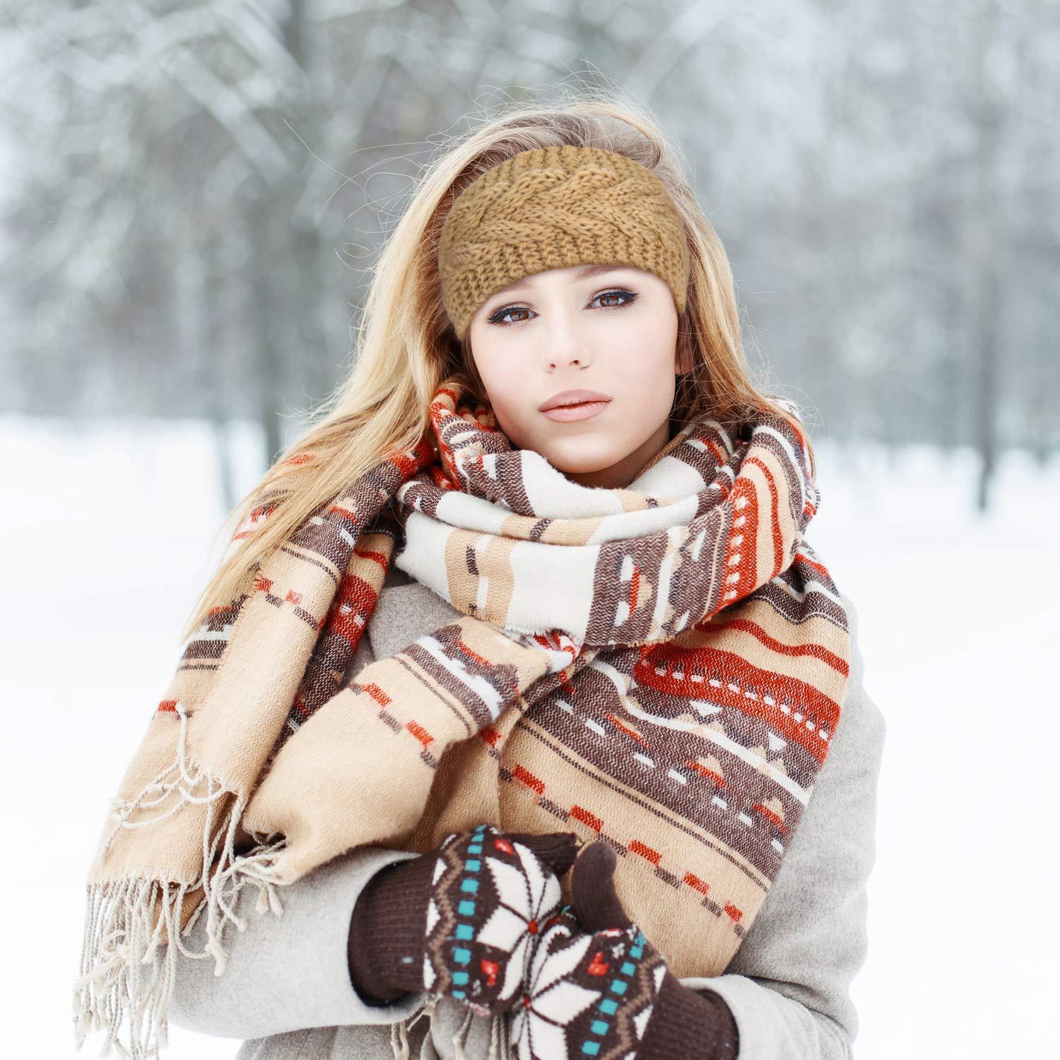 Diademas de Punto de Cable Pangda - 6 Piezas para Mujeres