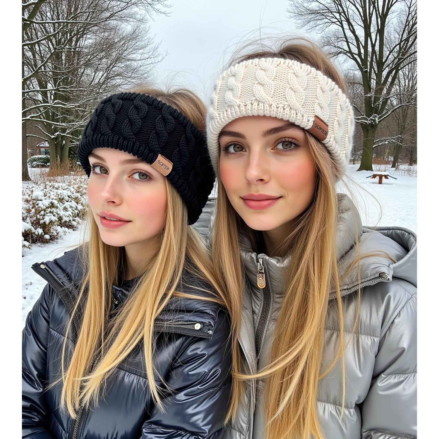 Diadema de Invierno Sofier para Mujeres - Calentador de Oídos Tejido Suave