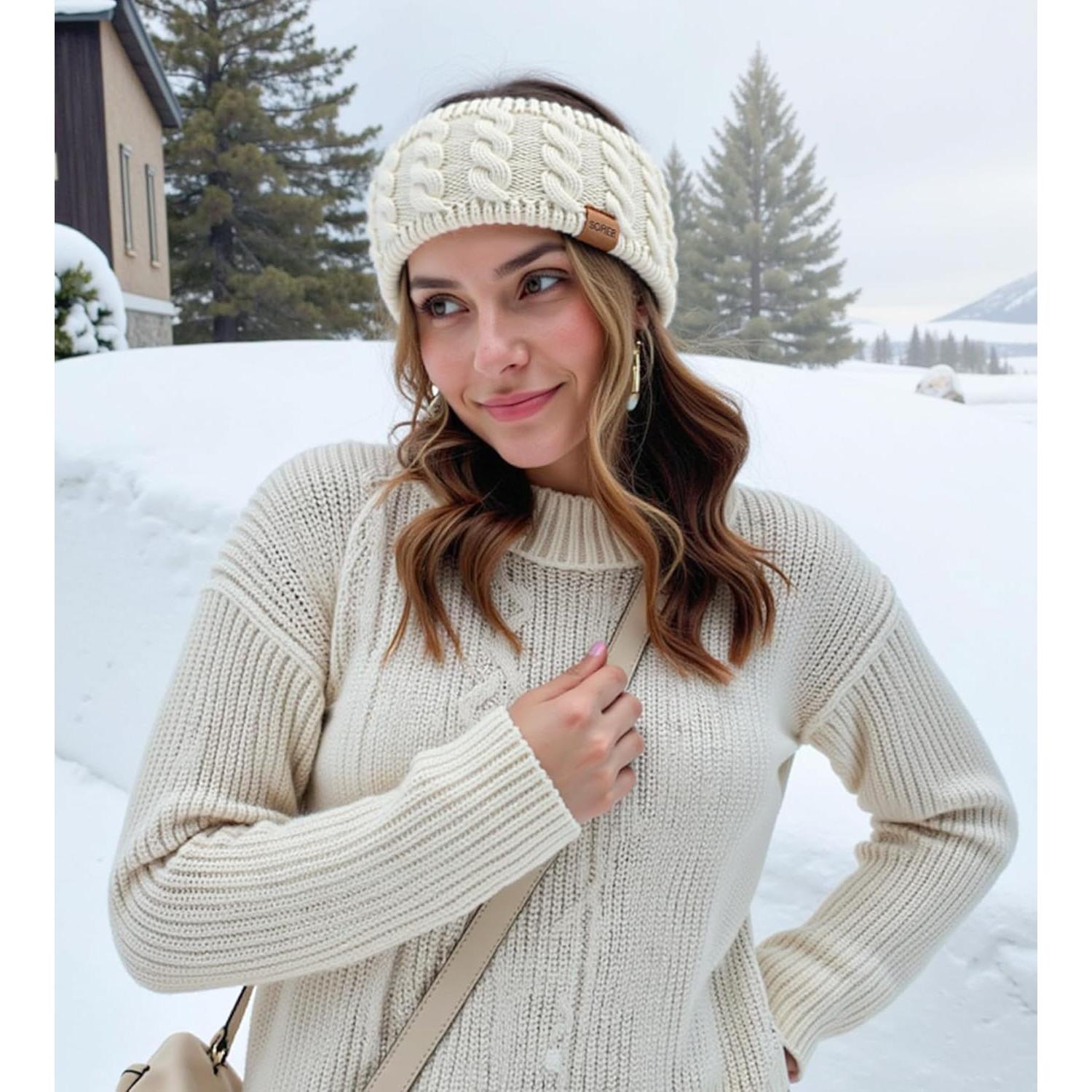 Diadema de Invierno Sofier para Mujeres - Calentador de Oídos Tejido Suave