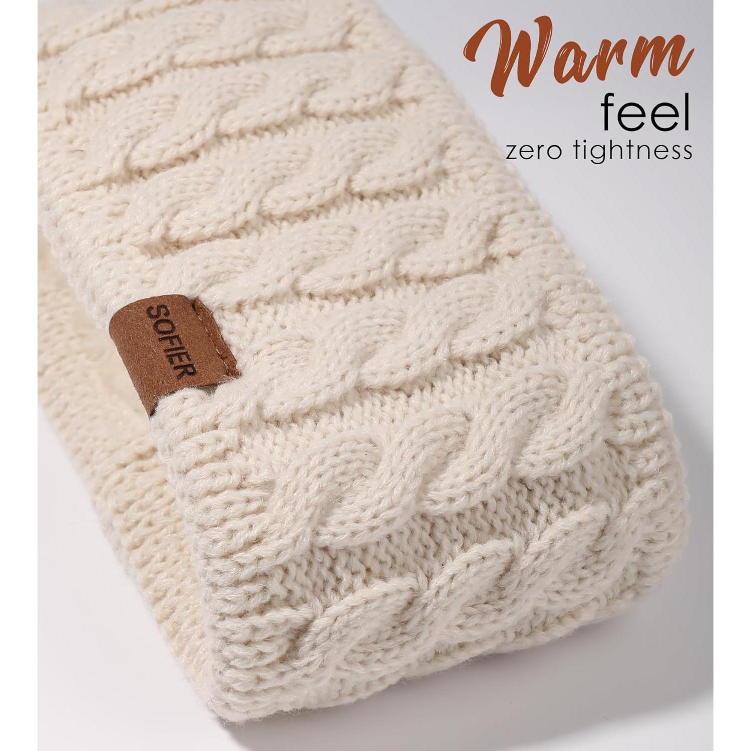 Diadema de Invierno Sofier para Mujeres - Calentador de Oídos Tejido Suave