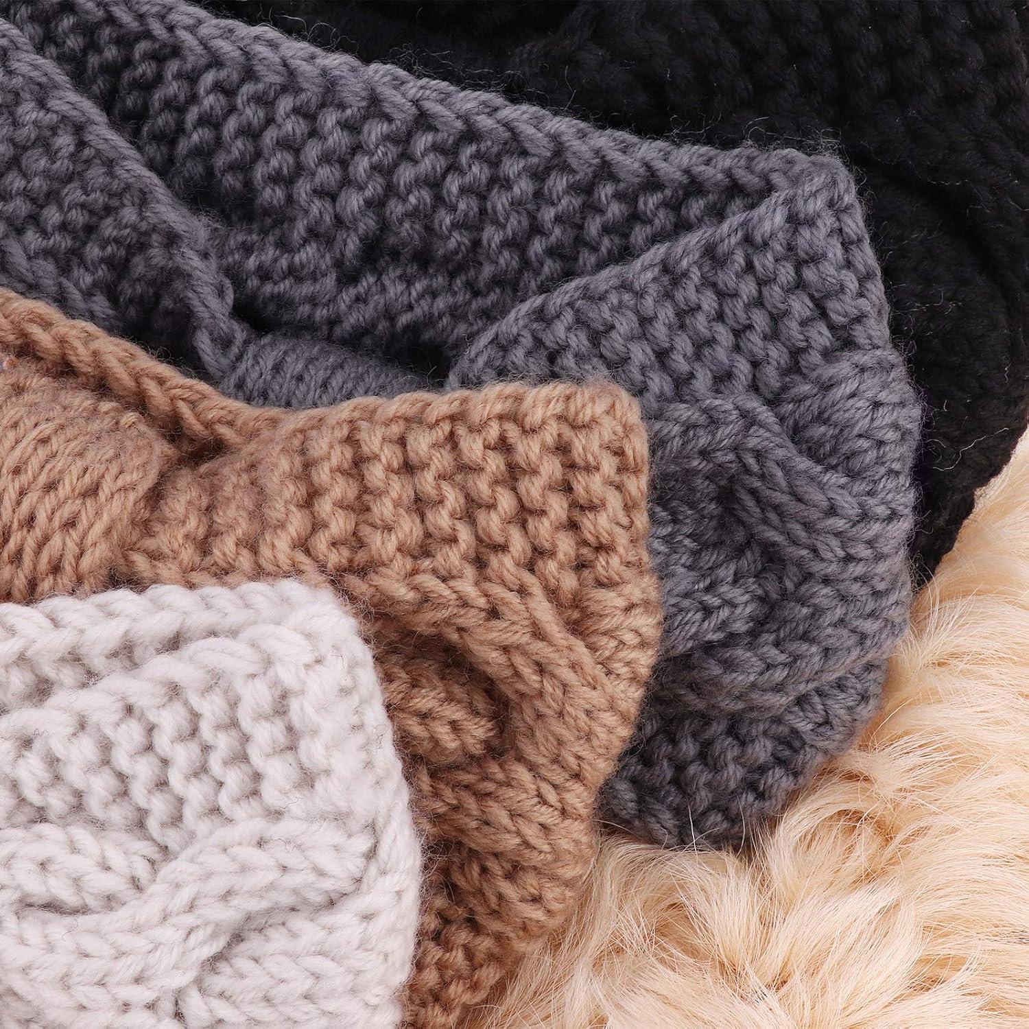 Diademas de Punto Grueso DRESHOW para Mujeres - Paquete de 4