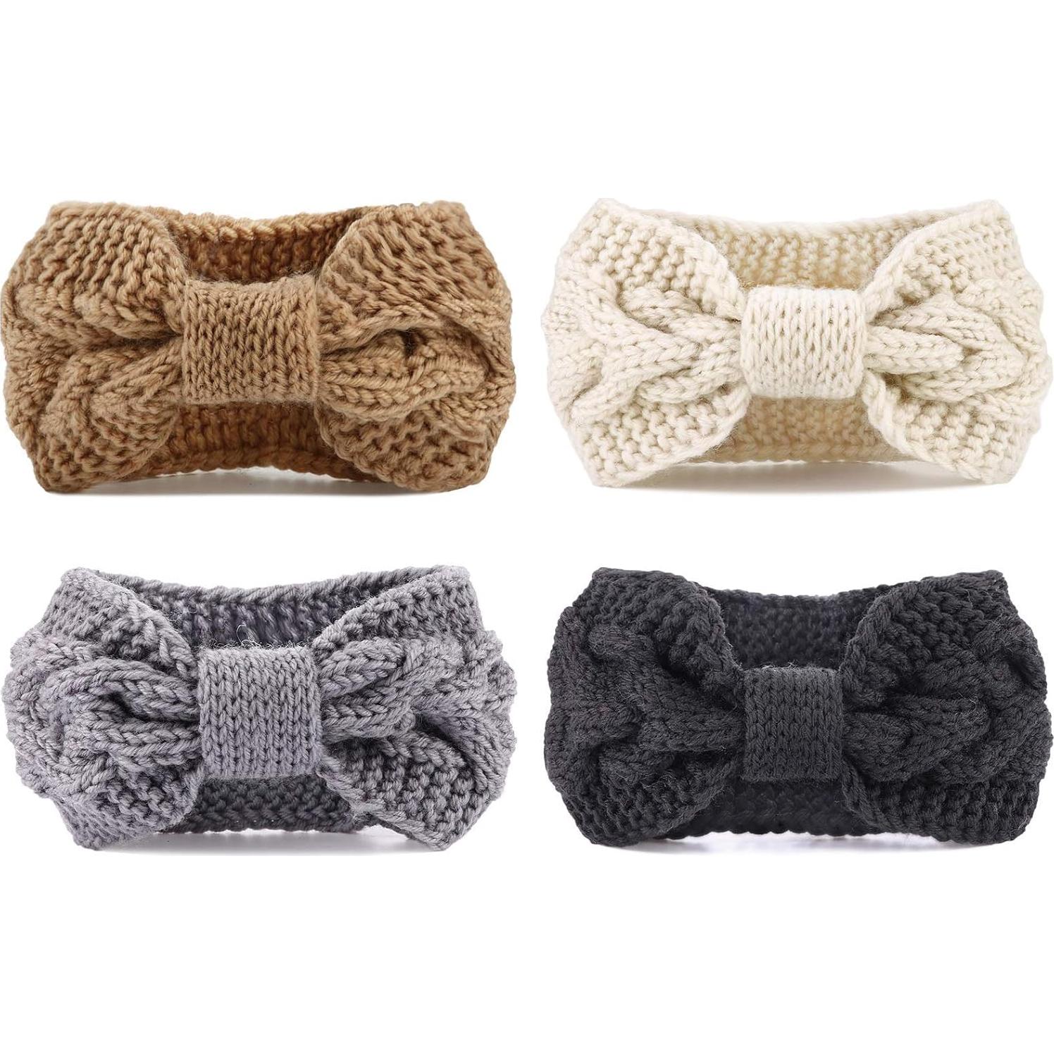 Diademas de Punto Grueso DRESHOW para Mujeres - Paquete de 4