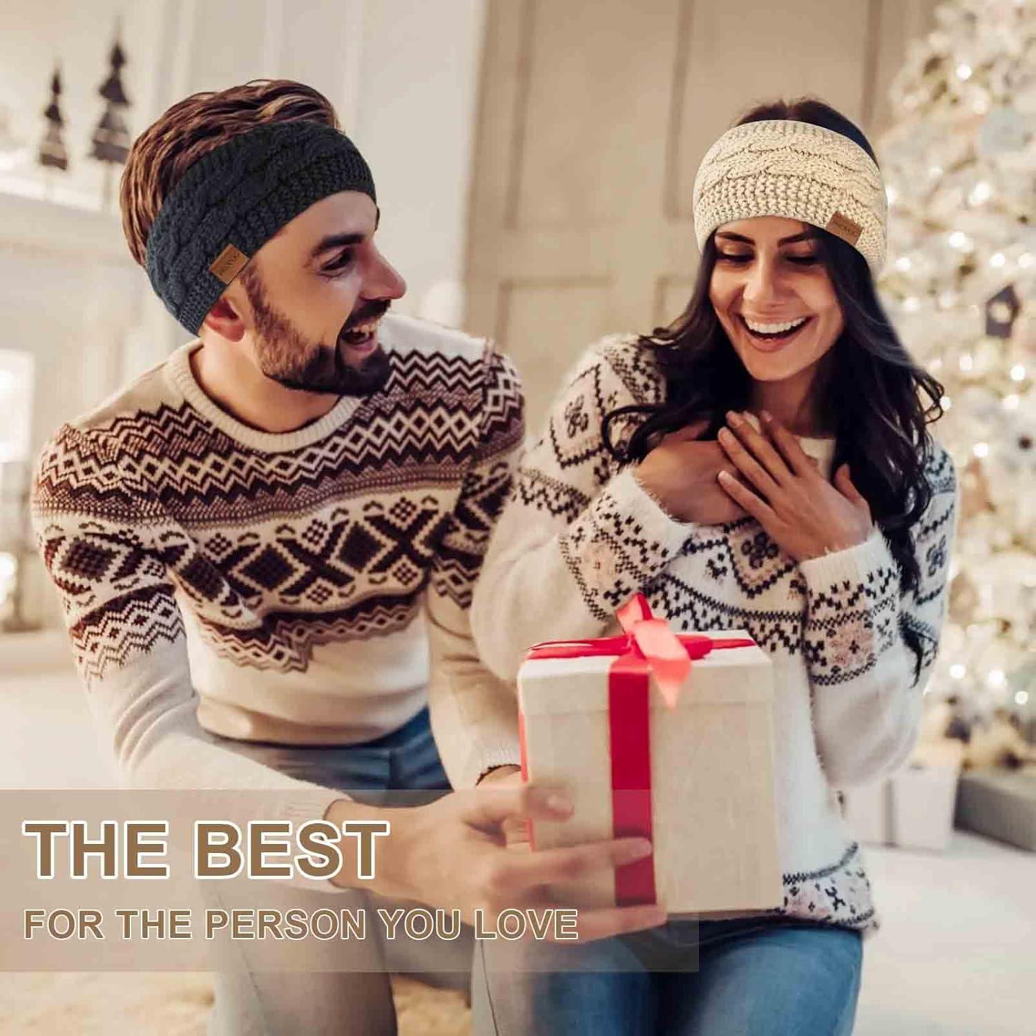 Diademas de Invierno PROPOG para Mujeres - Paquete de 4 Tejidas