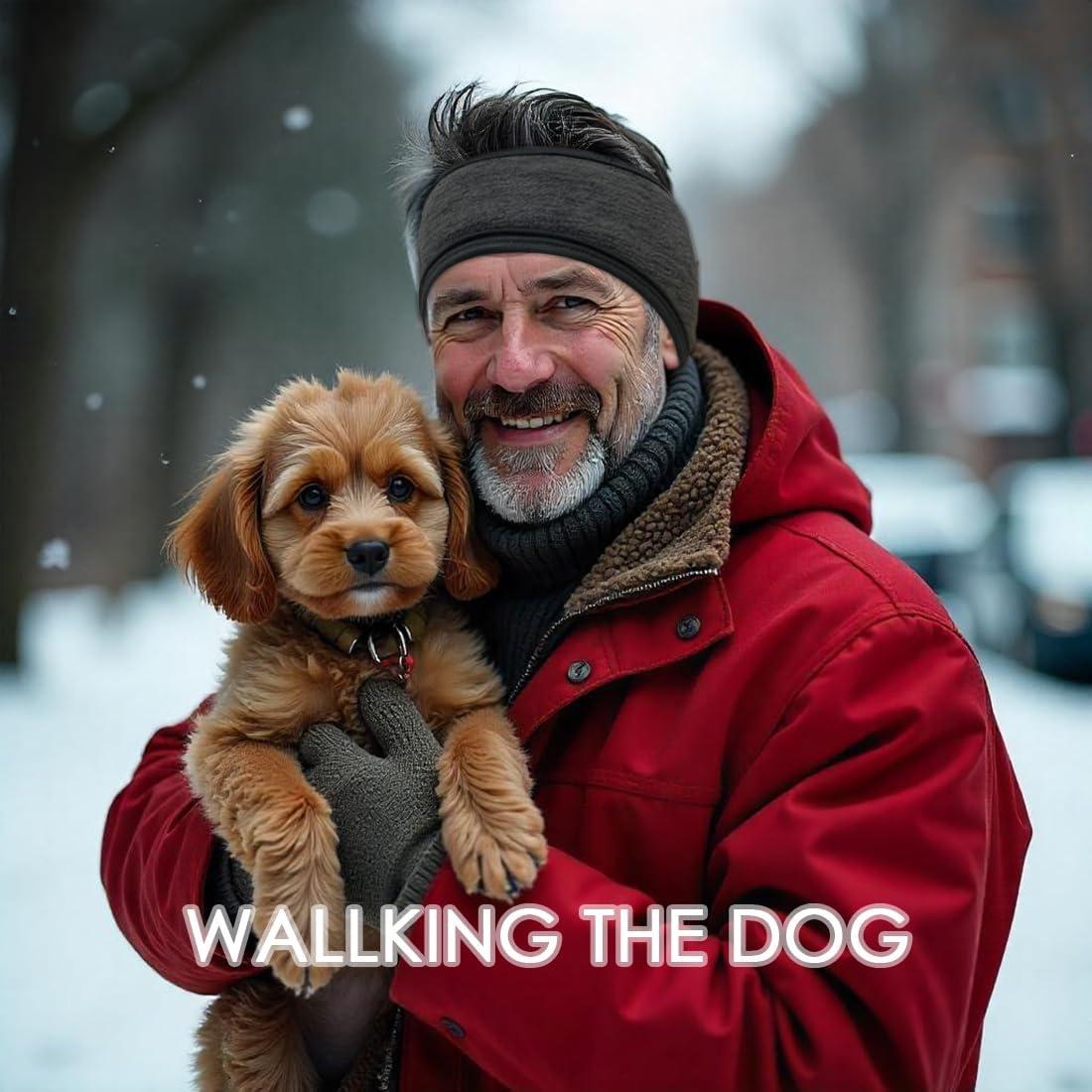 Paquete de 2 Orejeras Gruesas de Forro Polar para Invierno