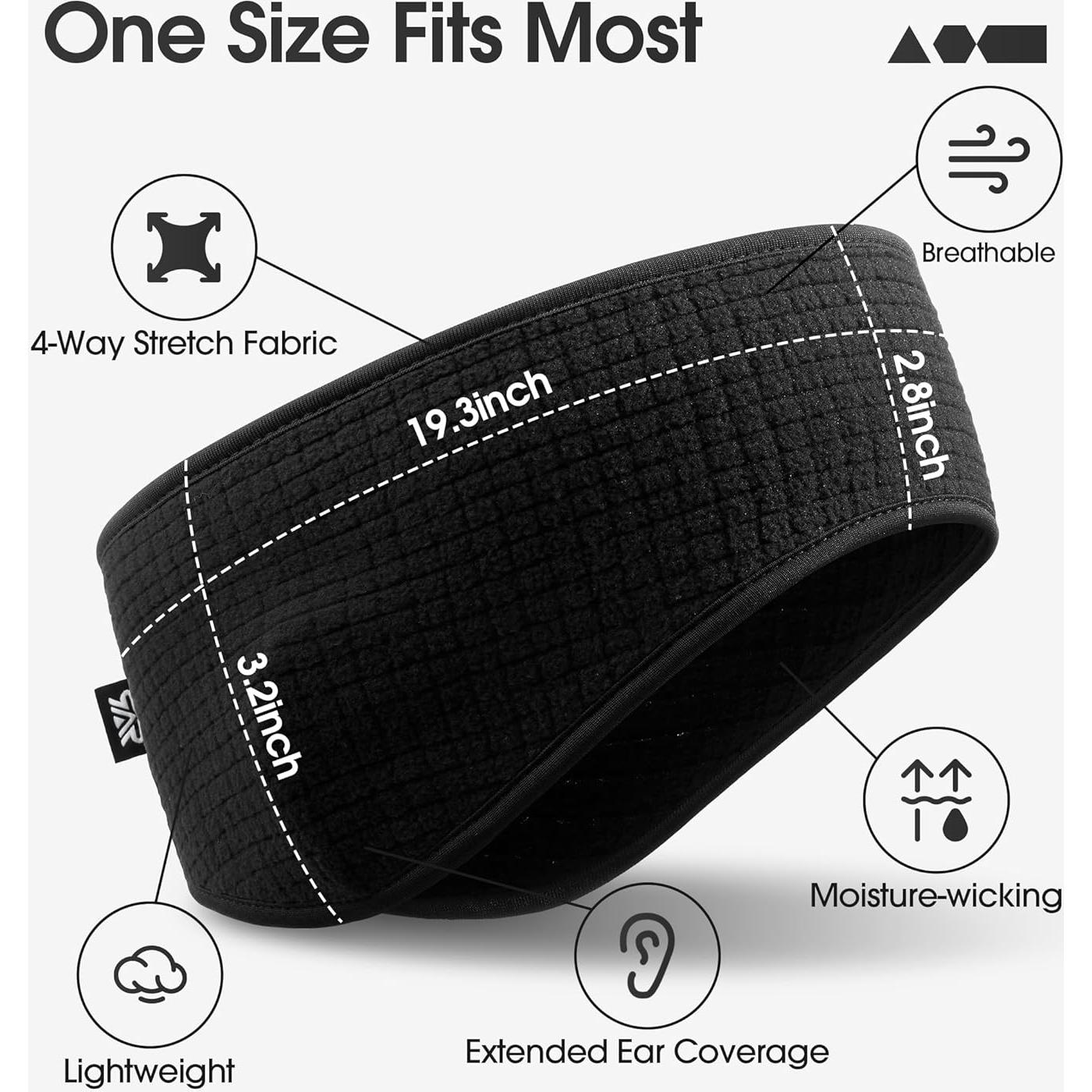 Diadema de Forro Polar SUNMECI - Ligeras y Cálidas para Invierno