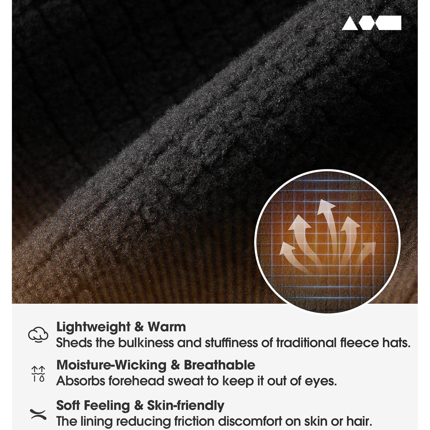 Diadema de Forro Polar SUNMECI - Ligeras y Cálidas para Invierno