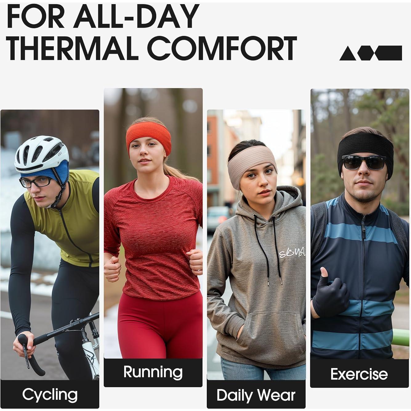 Diadema de Forro Polar SUNMECI - Ligeras y Cálidas para Invierno