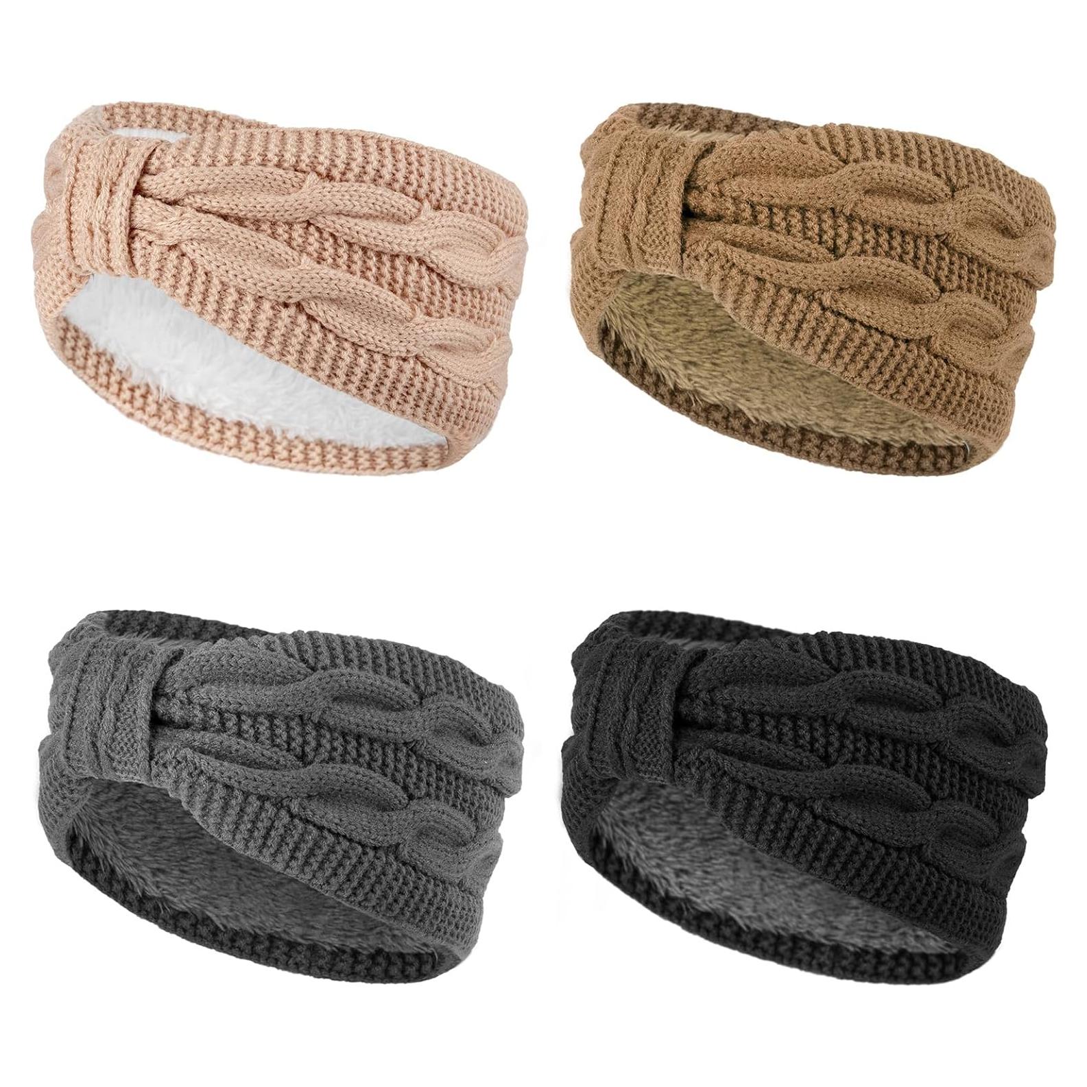 Banda para la Cabeza DRESHOW Mujer Invierno Forrada de Felpa