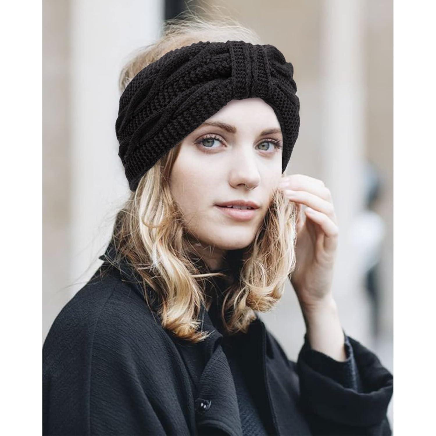 Banda para la Cabeza DRESHOW Mujer Invierno Forrada de Felpa