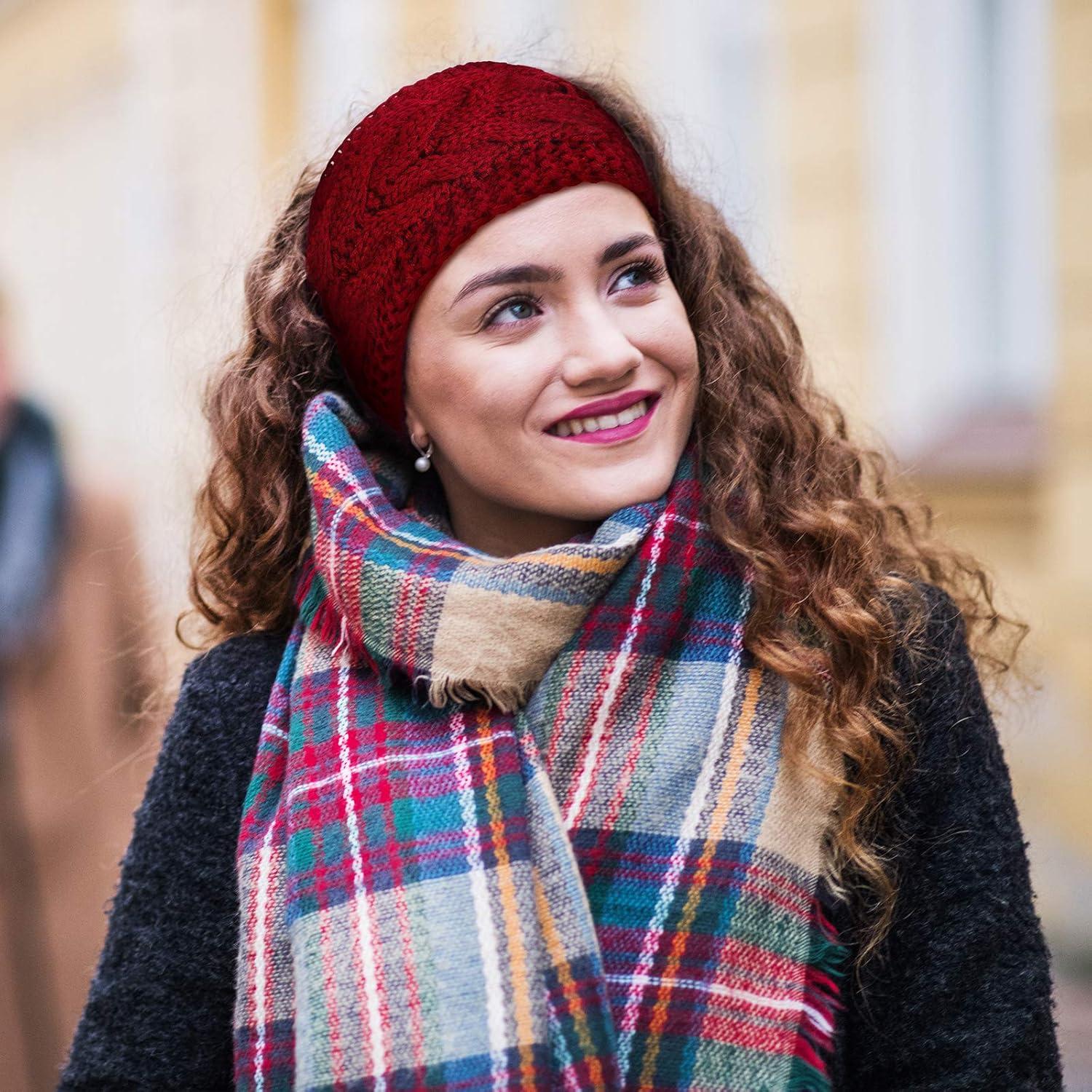 Diademas de Invierno WILLBOND 6 Piezas Forro Polar Mujeres