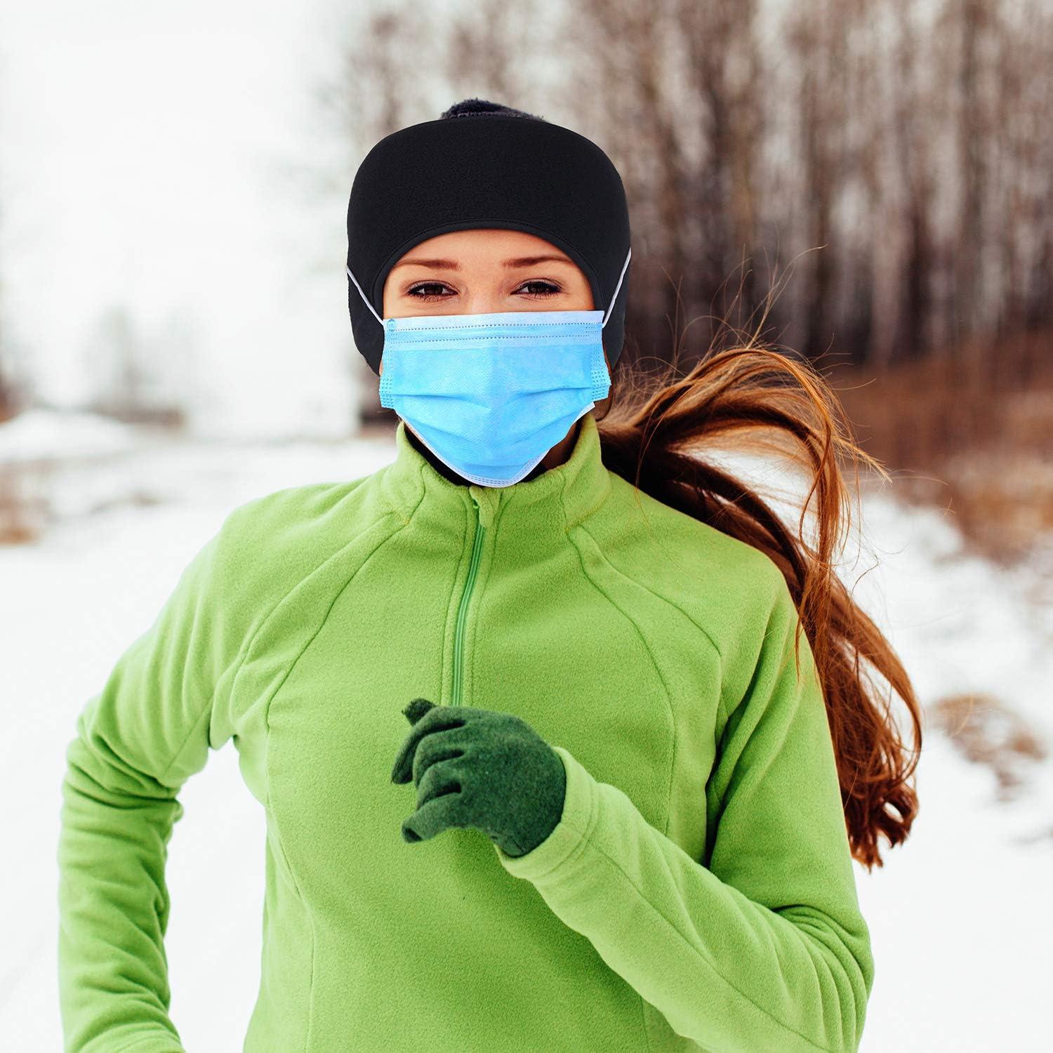 Calentadores de Oídos de Forro Polar Geyoga 3 Pcs Invierno