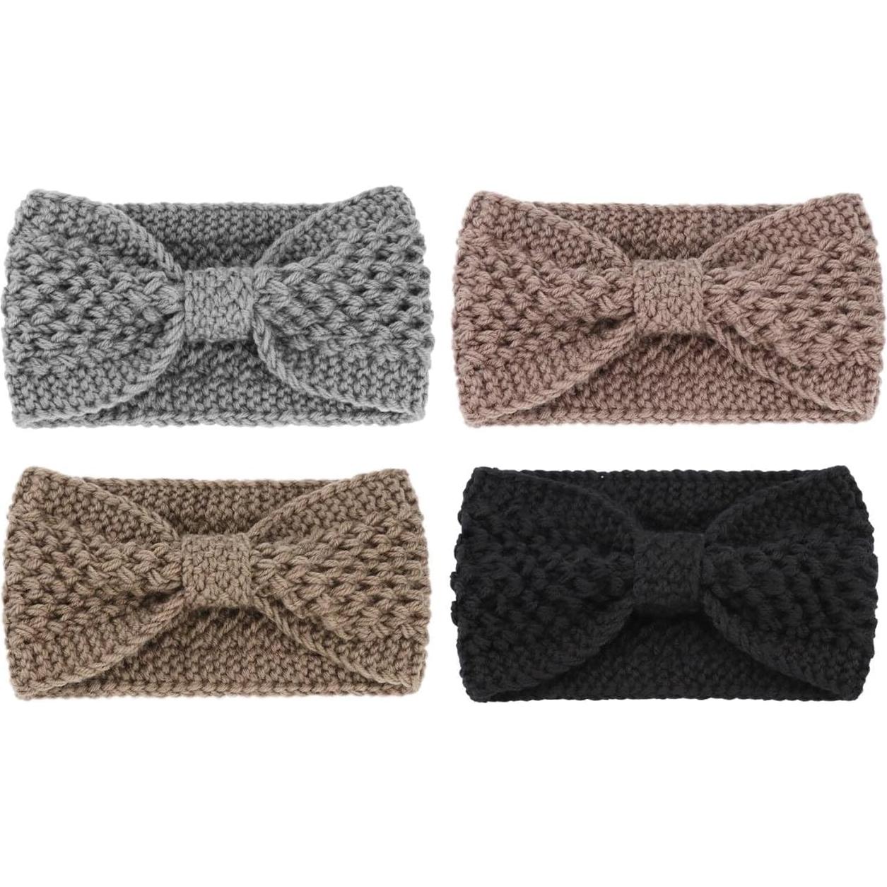 Diadema de Tejido de Ganchillo DRESHOW para Mujeres - Calentador de Oídos Invierno
