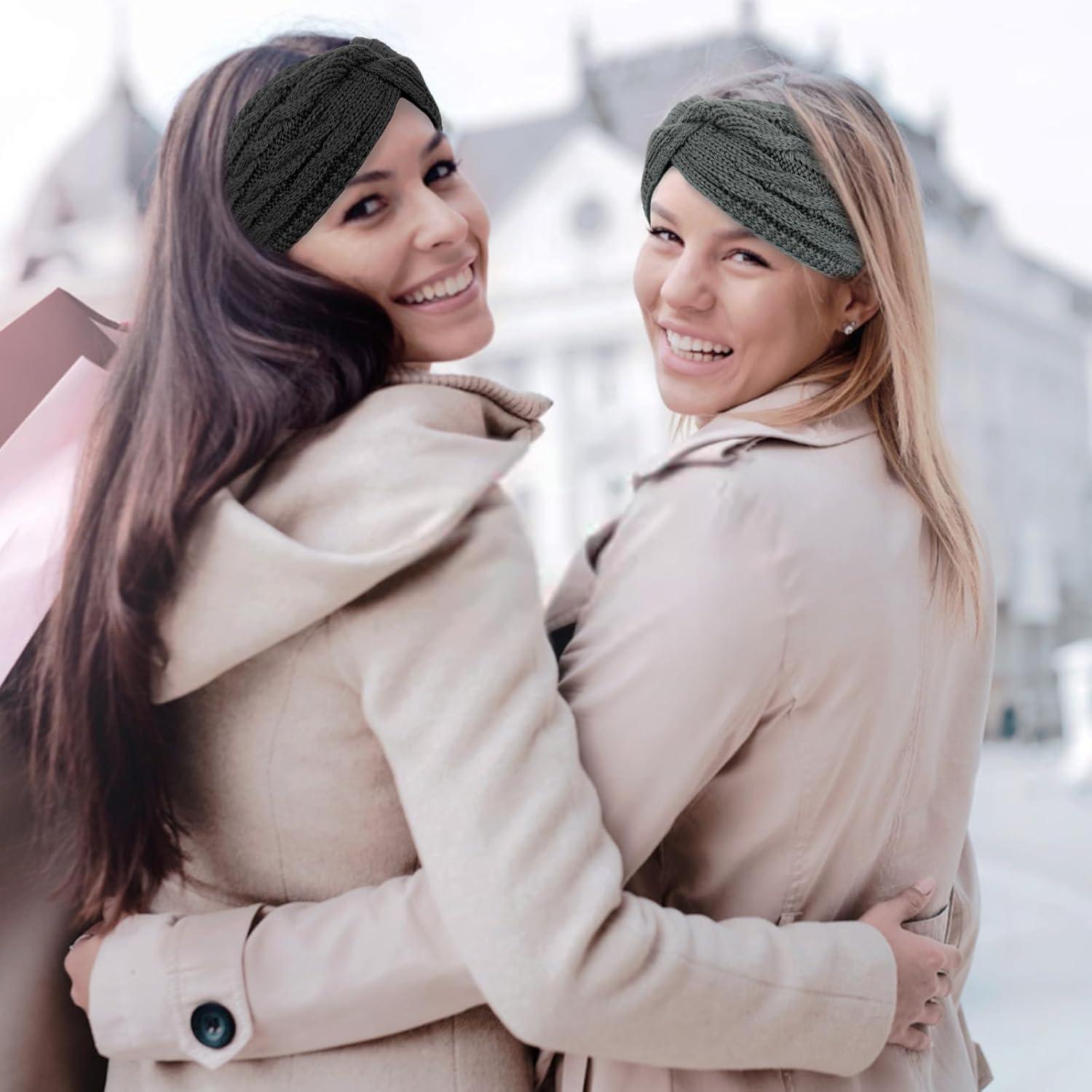 Diademas de Invierno CAVETEE 4 Piezas para Mujeres