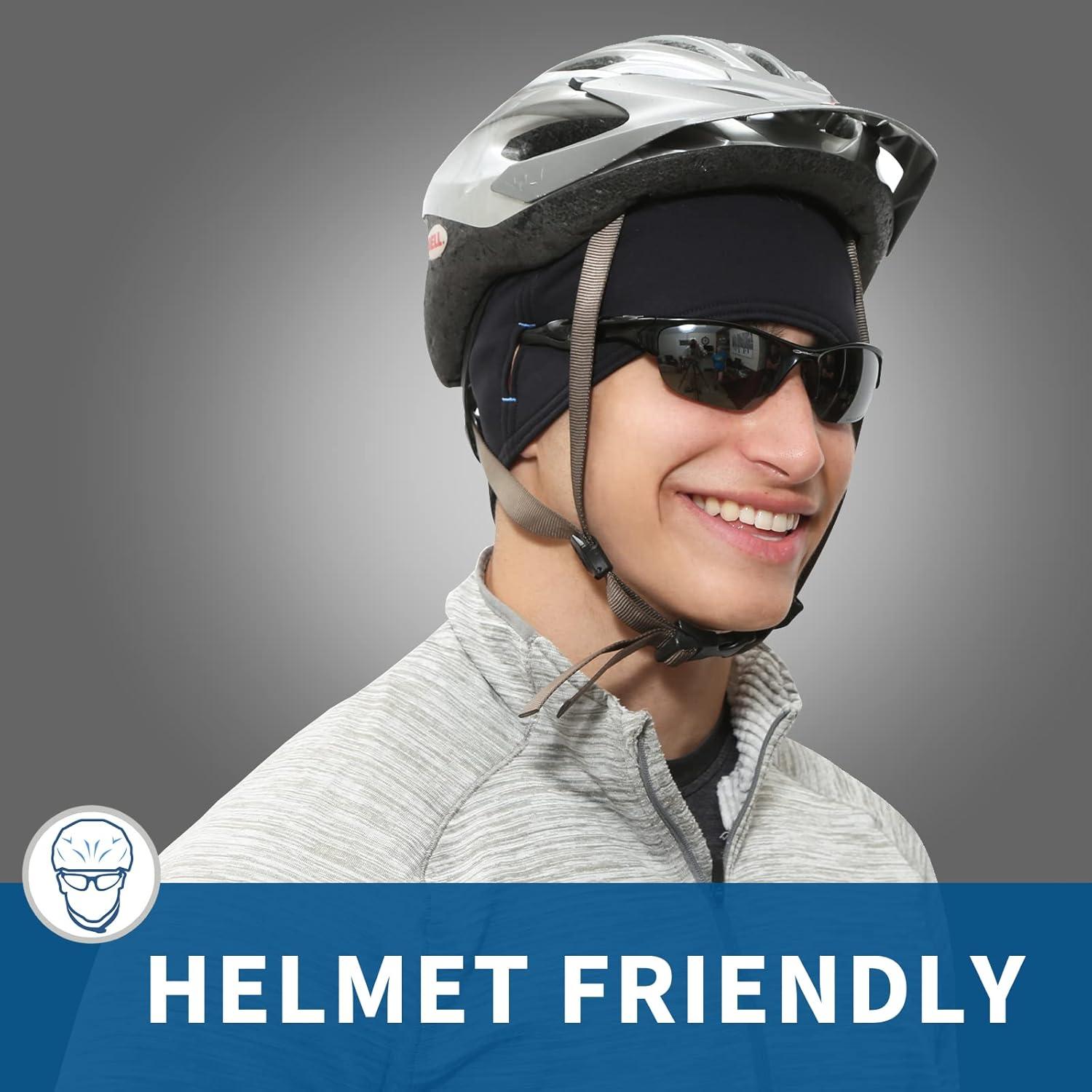 Cinta para la cabeza TrailHeads negra con ranuras para gafas