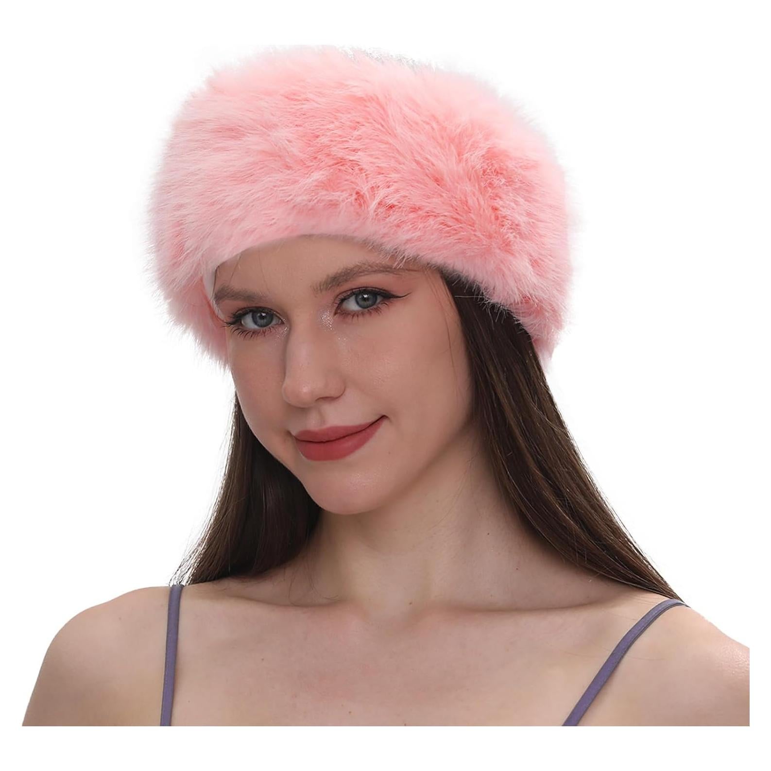 Diadema de Piel Sintética Fancylovesotio Rosa para Mujeres