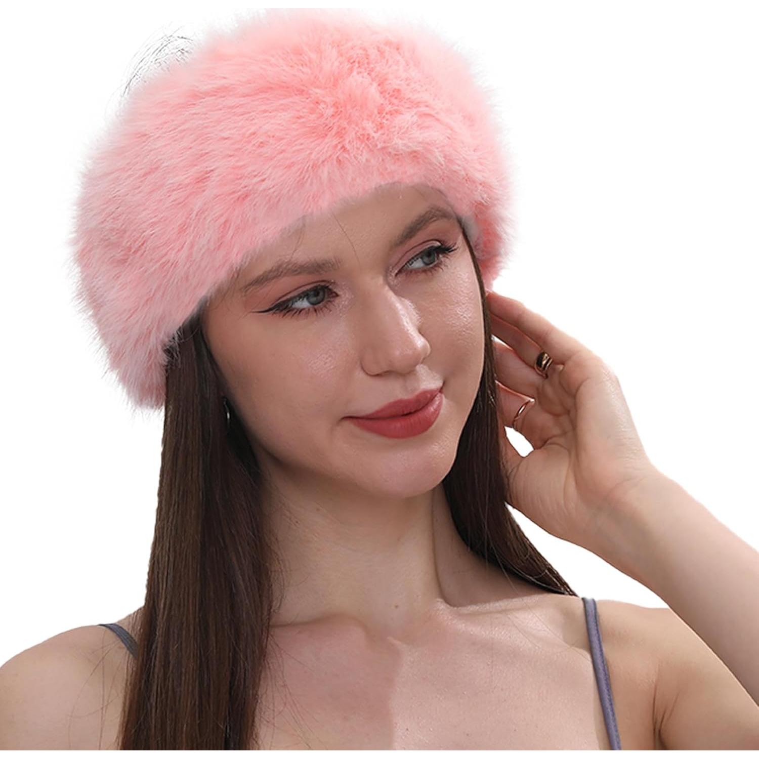 Diadema de Piel Sintética Fancylovesotio Rosa para Mujeres