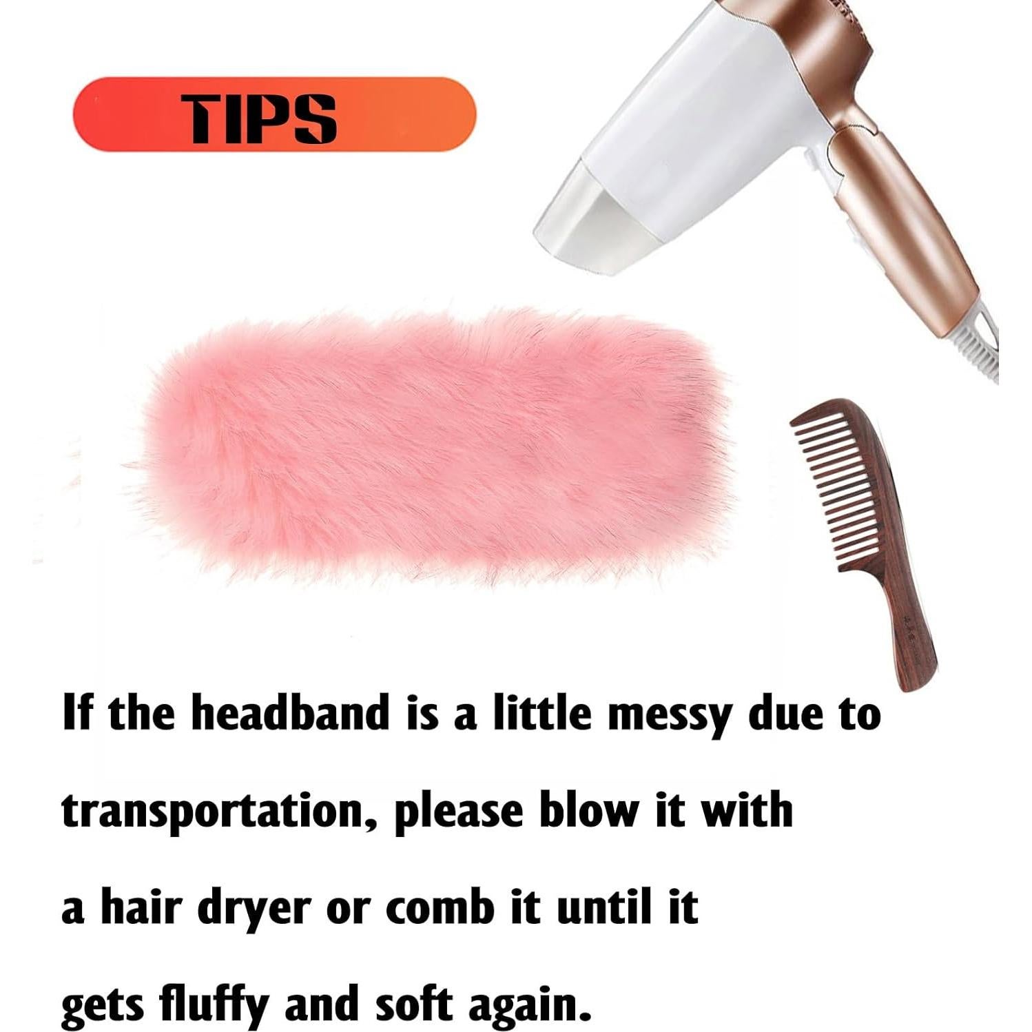 Diadema de Piel Sintética Fancylovesotio Rosa para Mujeres