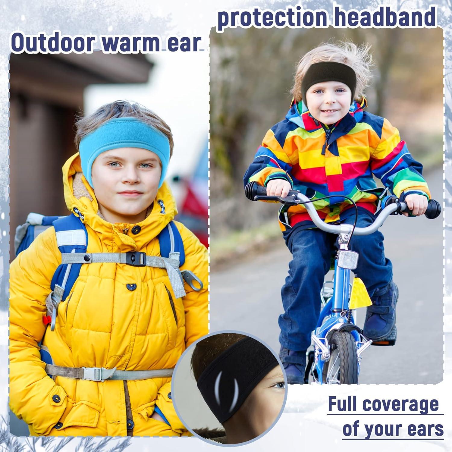 12 Bandas Calentadoras de Oídos para Niños Handepo - Forro Polar