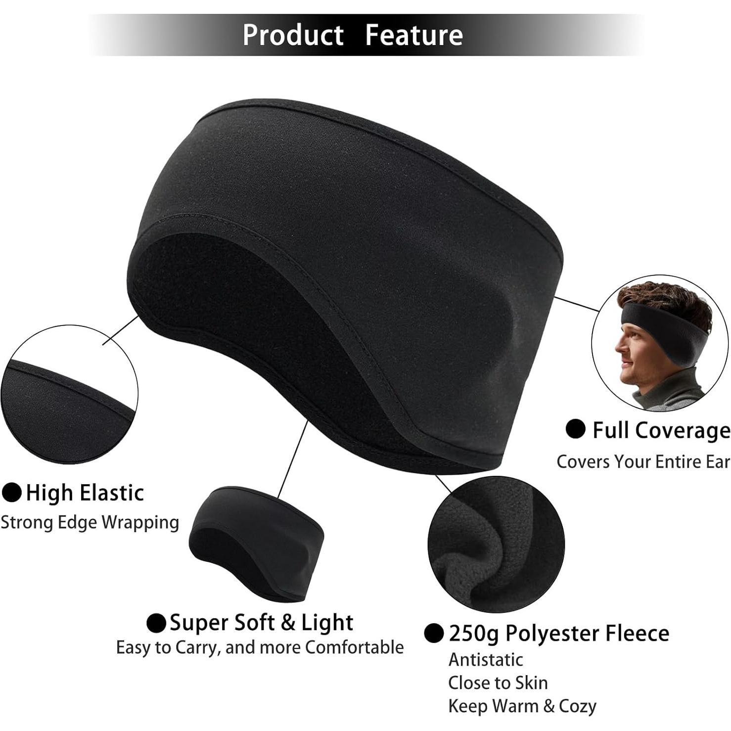 Diadema Calentadora de Oídos Renil para Invierno - Negro