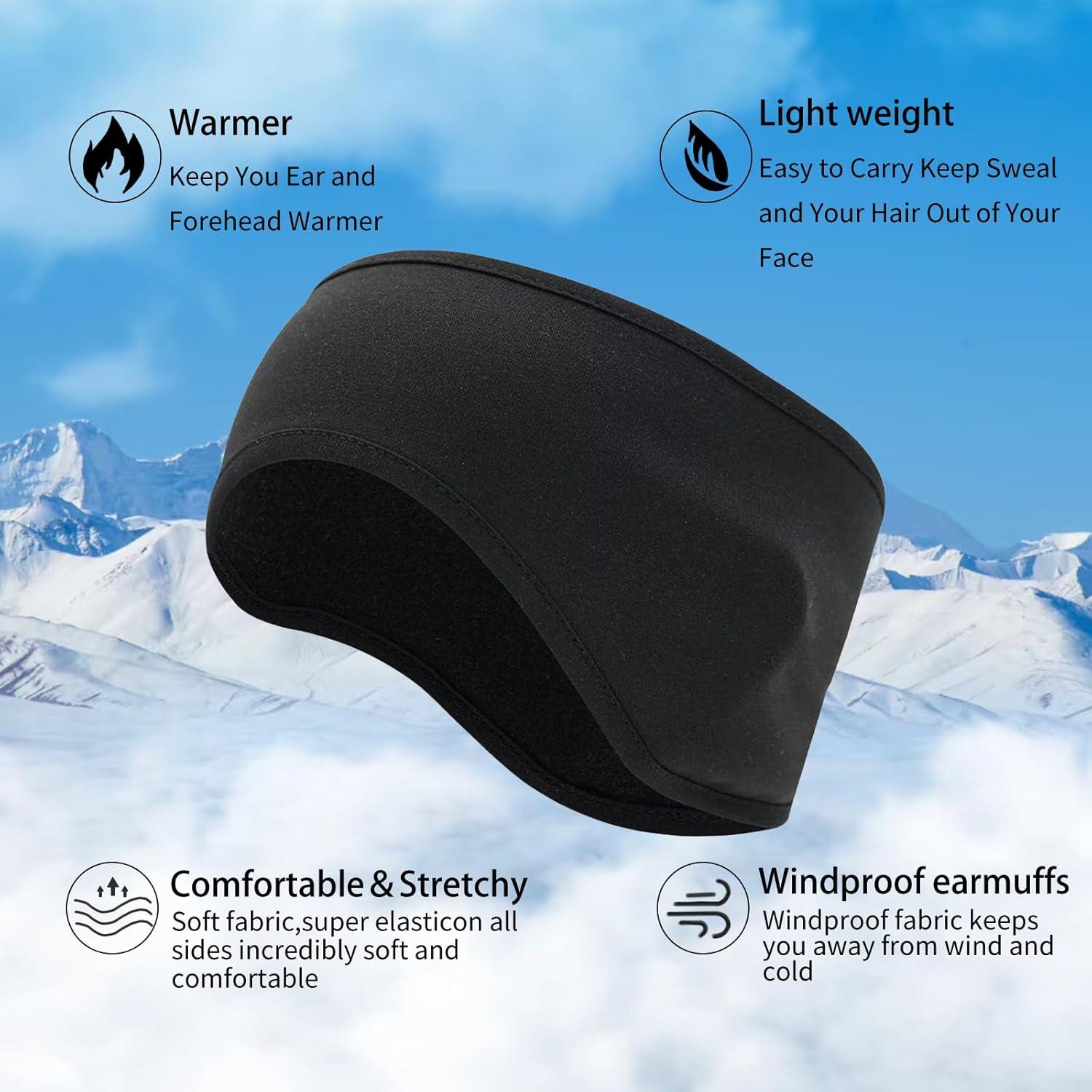 Diadema Calentadora de Oídos Renil para Invierno - Negro