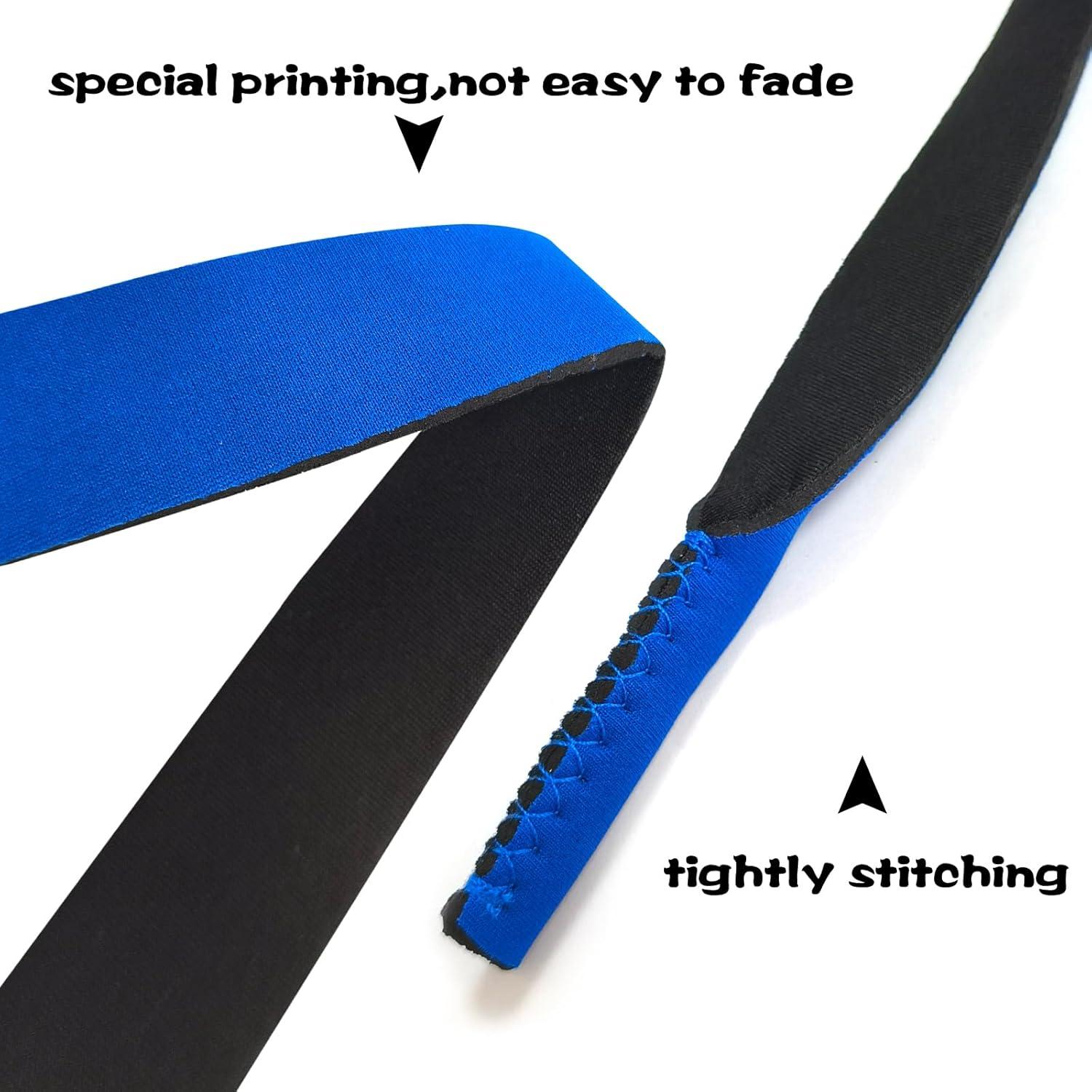 Paquete de 6 correas flotantes de neopreno para gafas