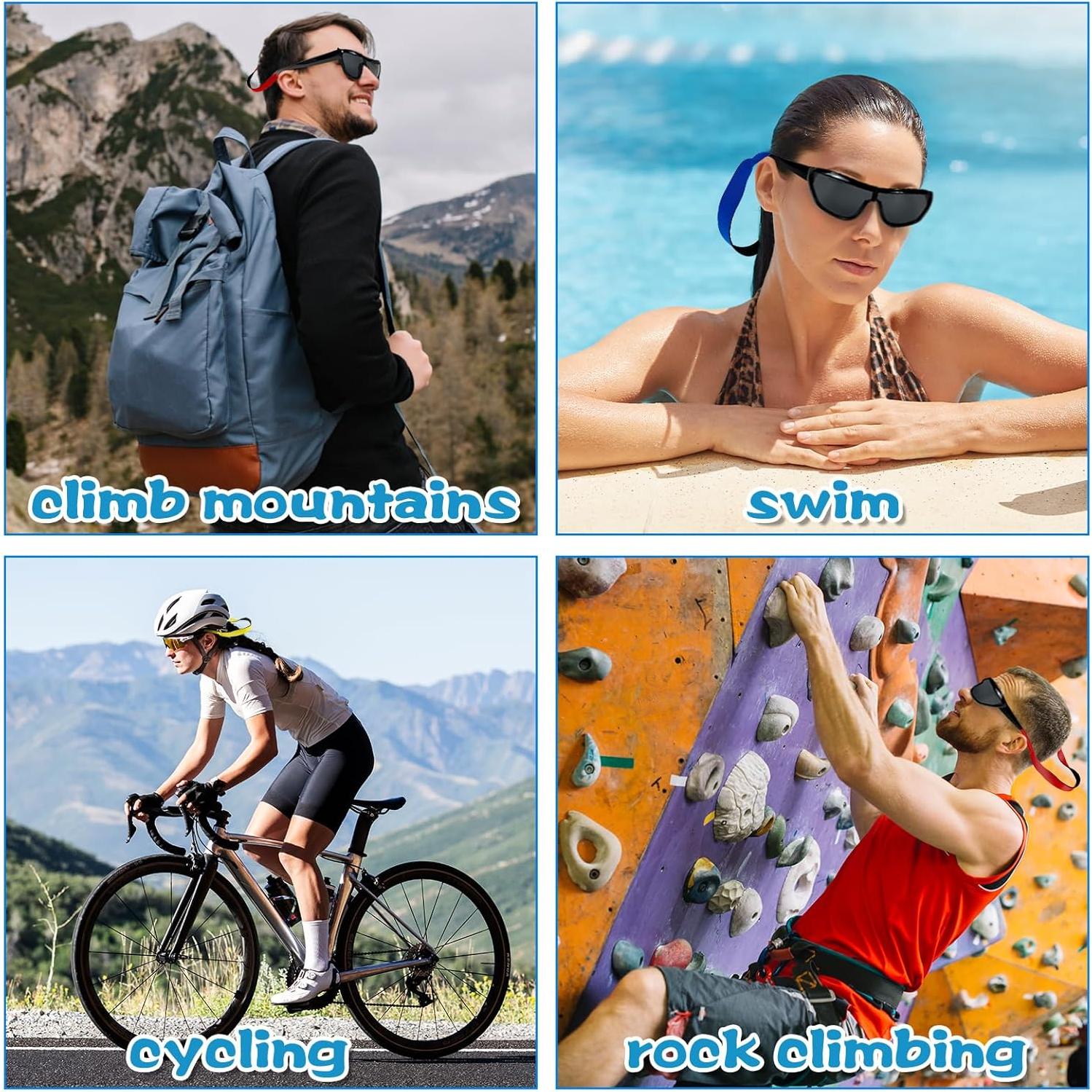 Paquete de 6 correas flotantes de neopreno para gafas