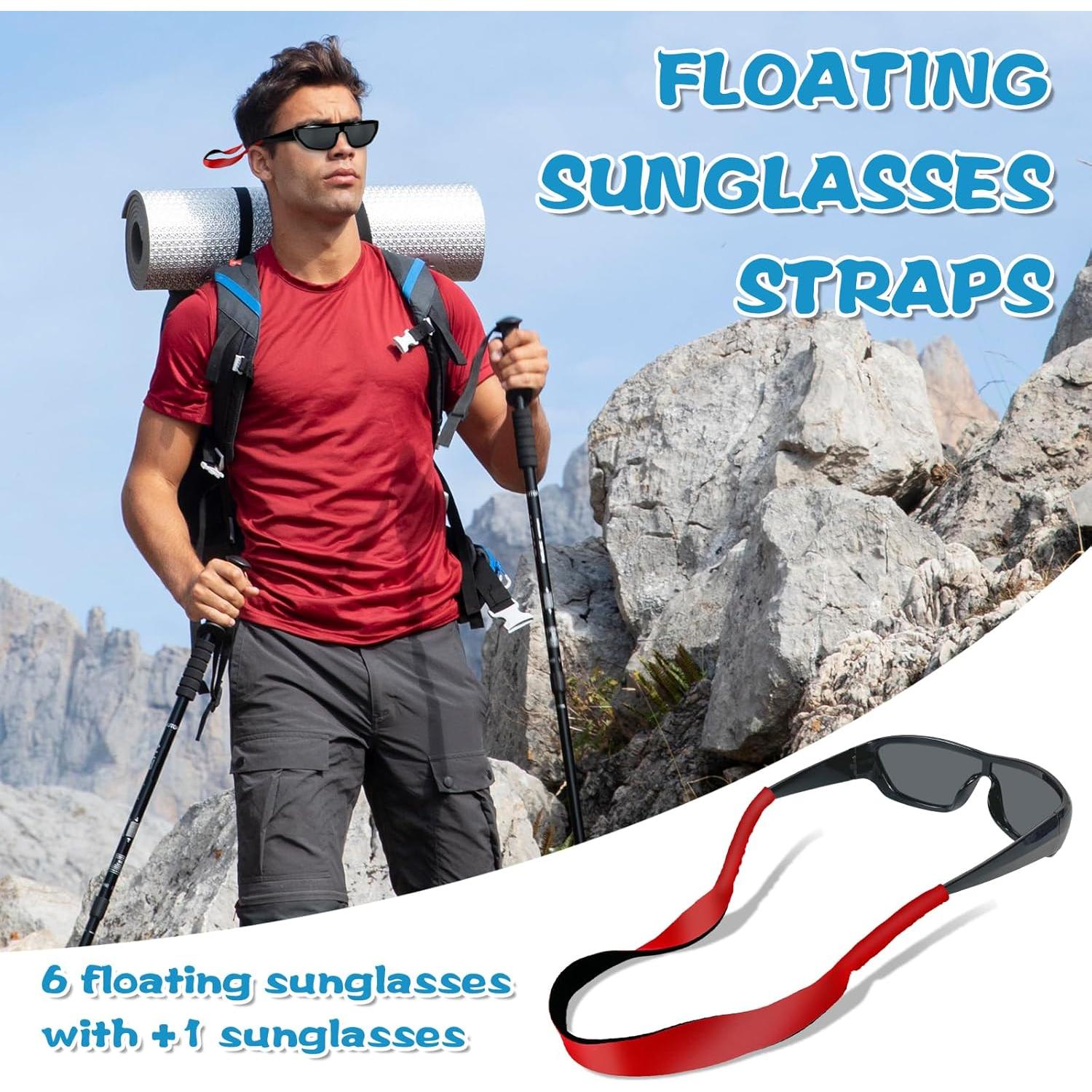 Paquete de 6 correas flotantes de neopreno para gafas