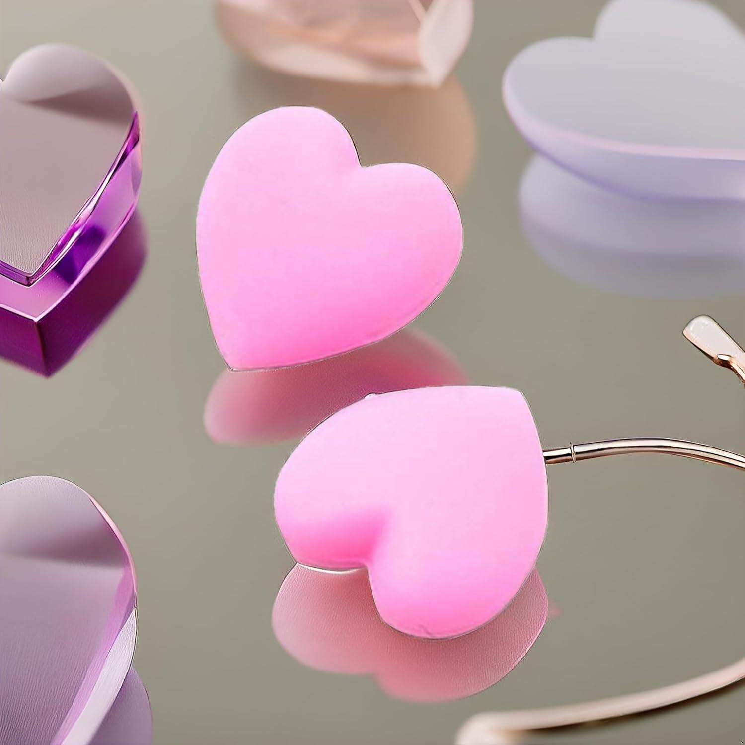 Agarres para orejas de gafas Jowxsx 5 pares rosa antideslizante