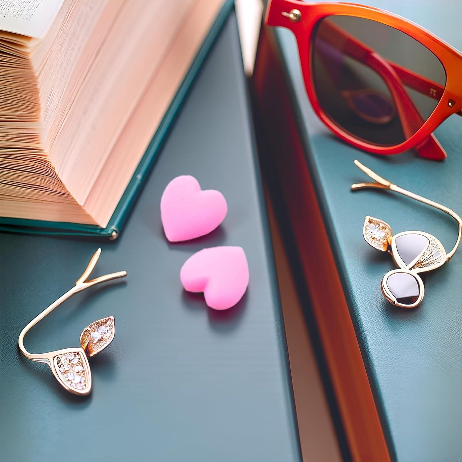 Agarres para orejas de gafas Jowxsx 5 pares rosa antideslizante