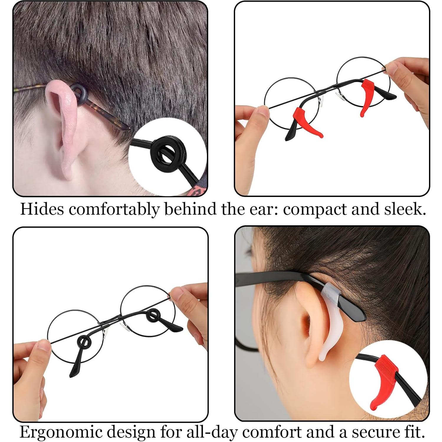 24 Pares de Sujetadores de Gafas de Silicona Multicolores