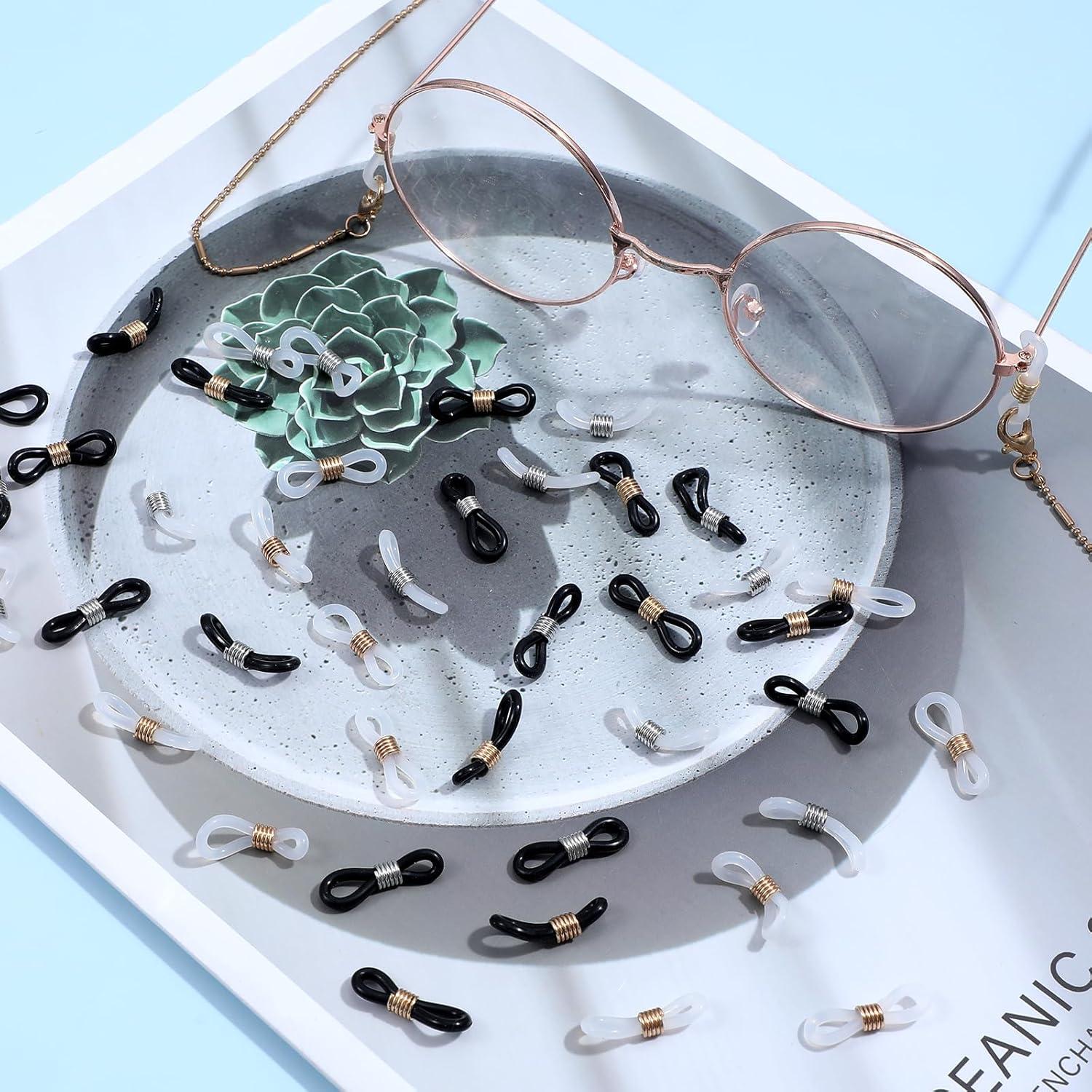 Extremos de Cadena para Gafas FdcLixuvol 40 Piezas Silicona Antideslizante