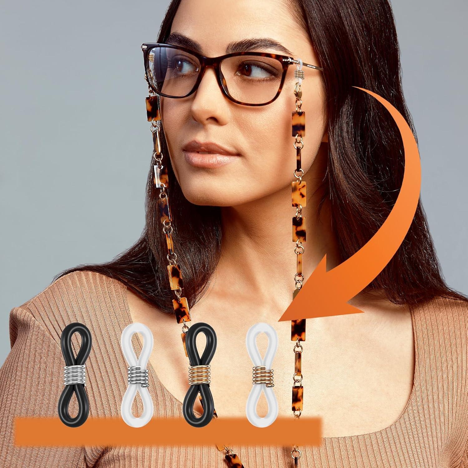 Extremos de Cadena para Gafas FdcLixuvol 40 Piezas Silicona Antideslizante